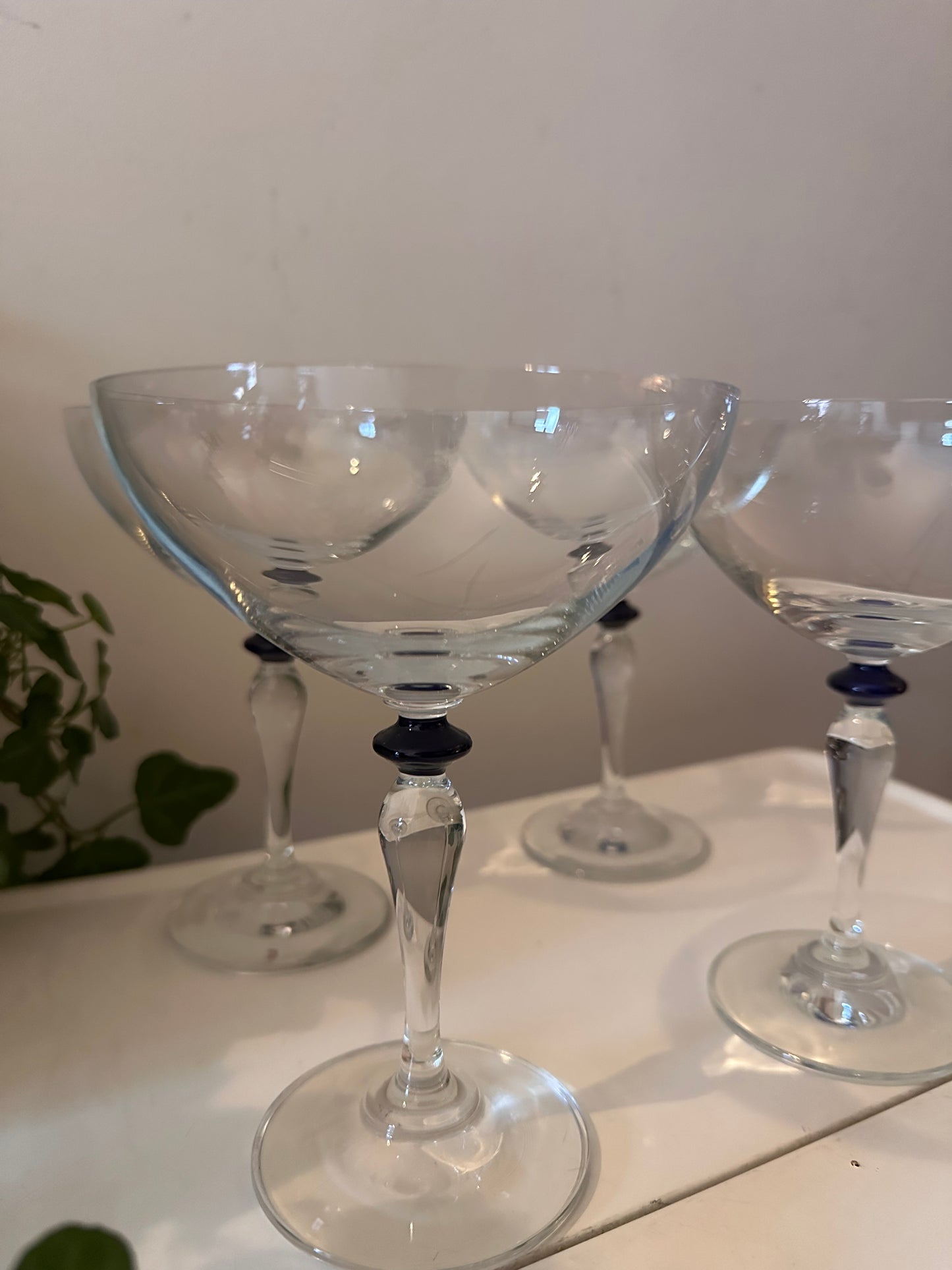Set van 4 coupe champagne glazen Leonardo