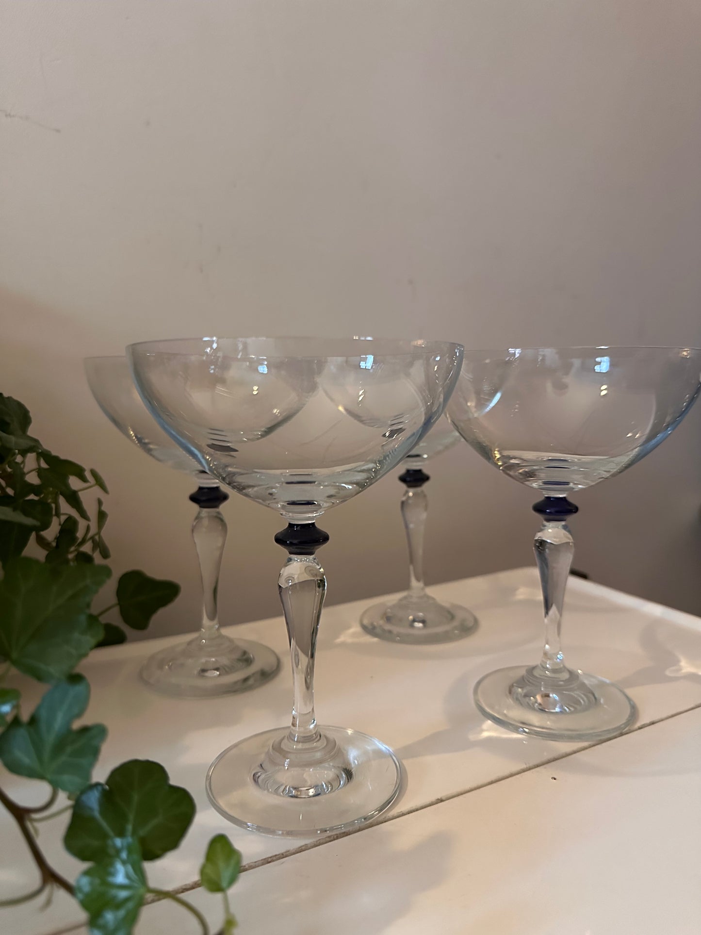 Set van 4 coupe champagne glazen Leonardo