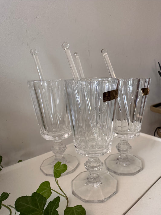 Set van 4 Irish Coffee glazen kristal