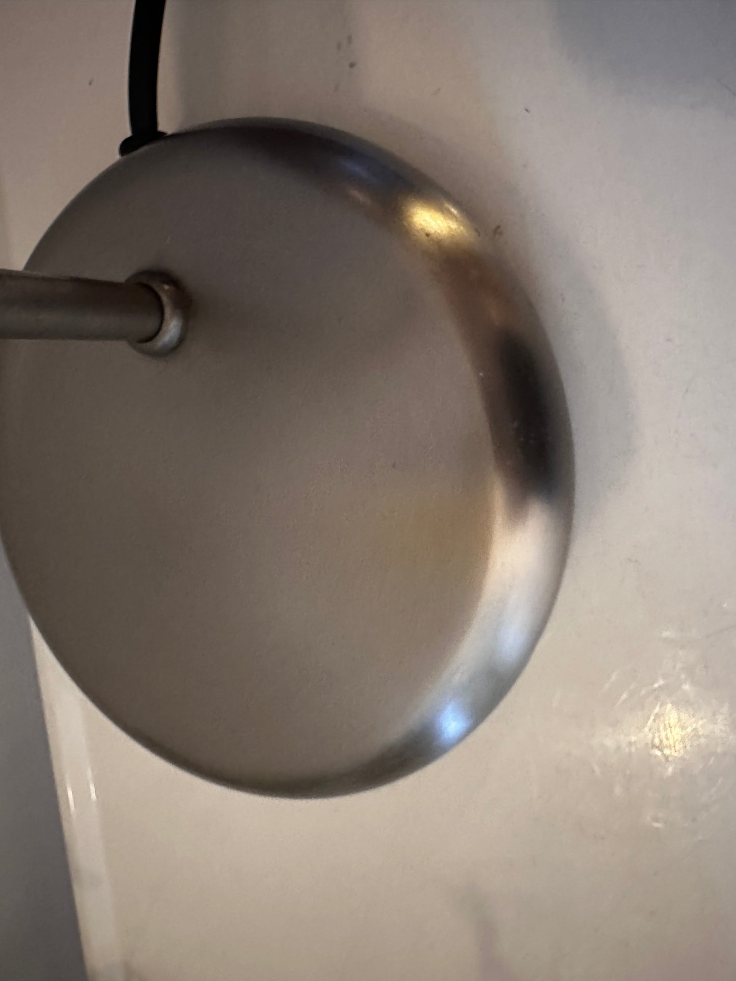 Vintage Jaren 80 lamp chroom met glas