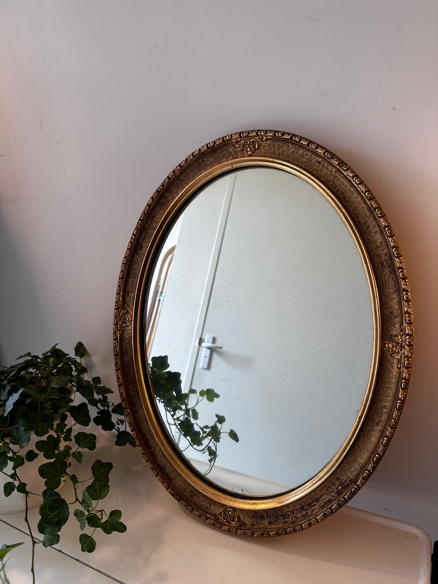 Goudkleurige vintage spiegel