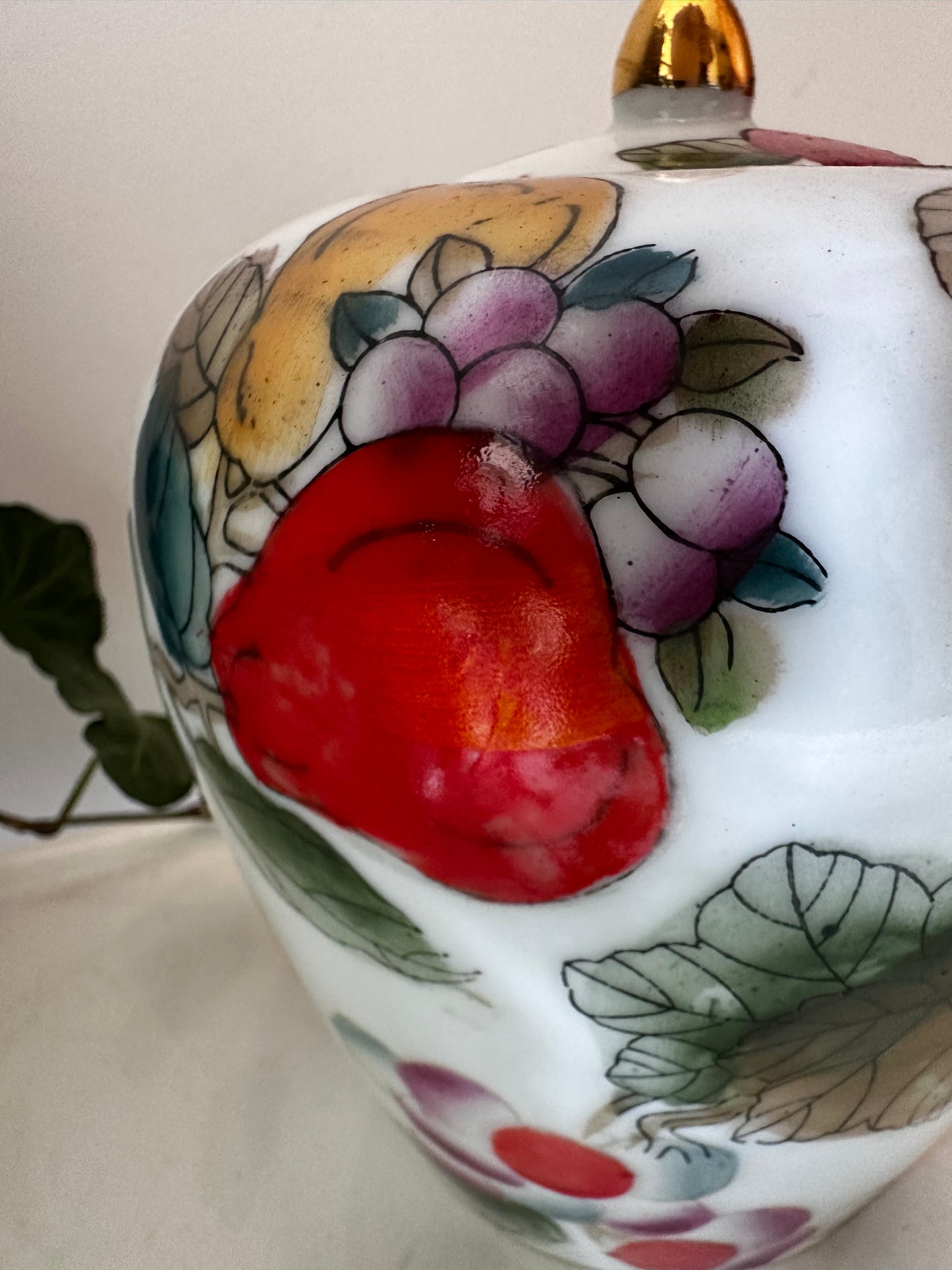 Gemberpotje met fruitdecor