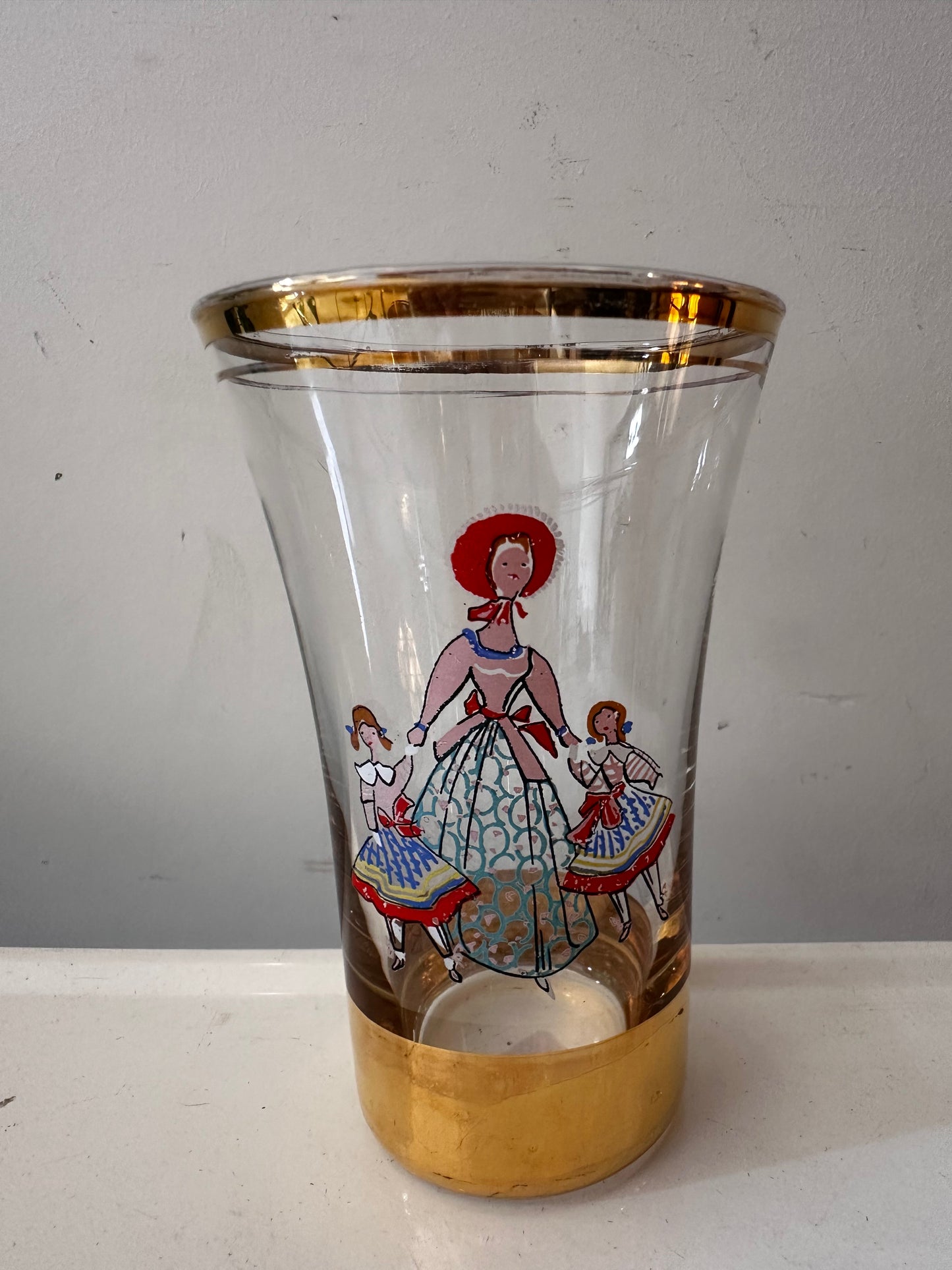 Set van 6 tumbler glazen Hollywood regency