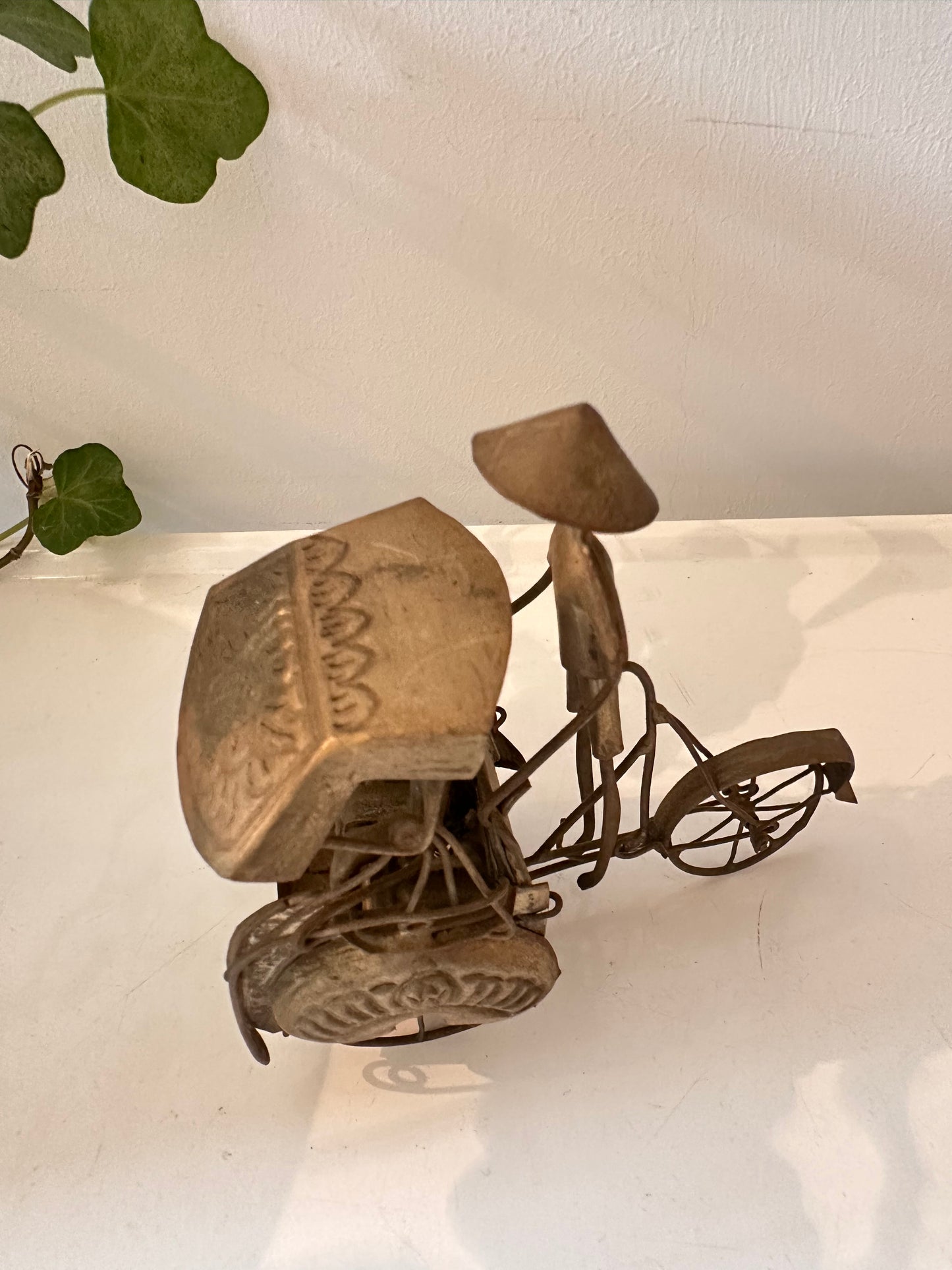 Miniatuur Riksja van metaal