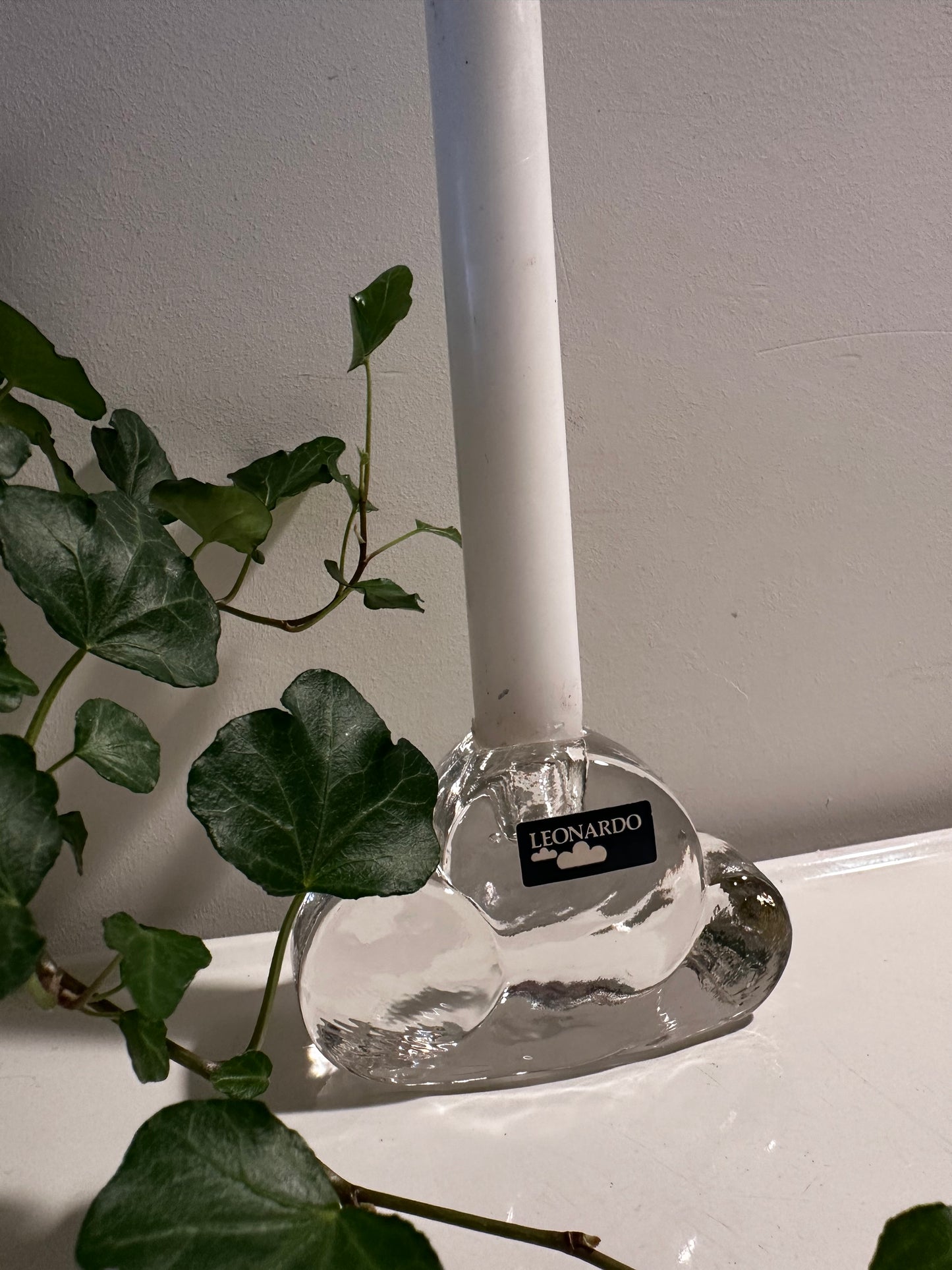 Kristallen Leonardo kandelaar