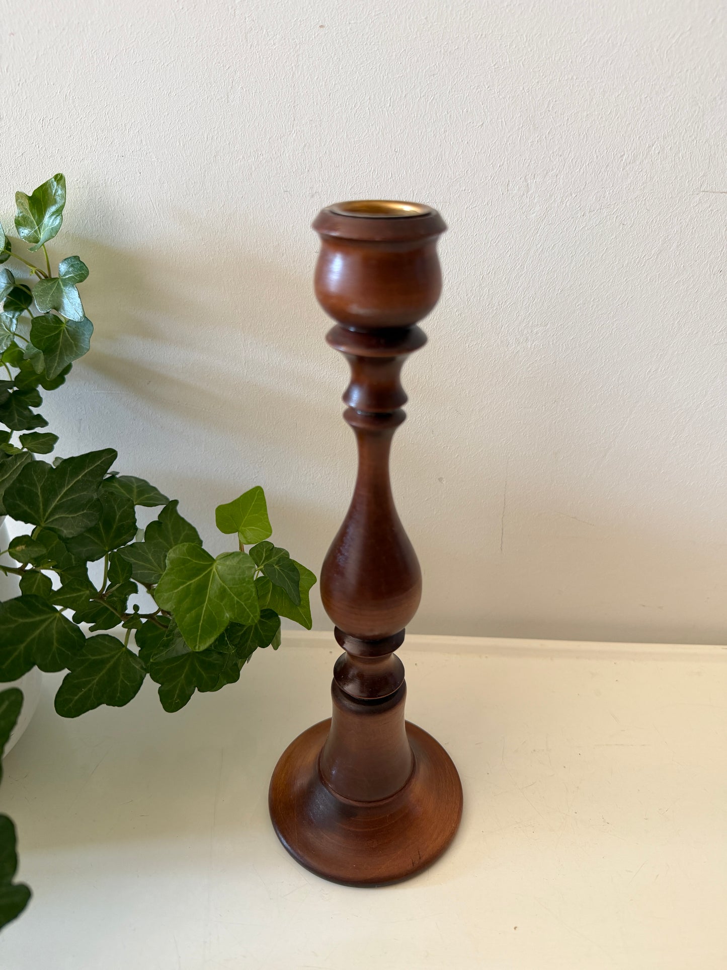 Houten kandelaar