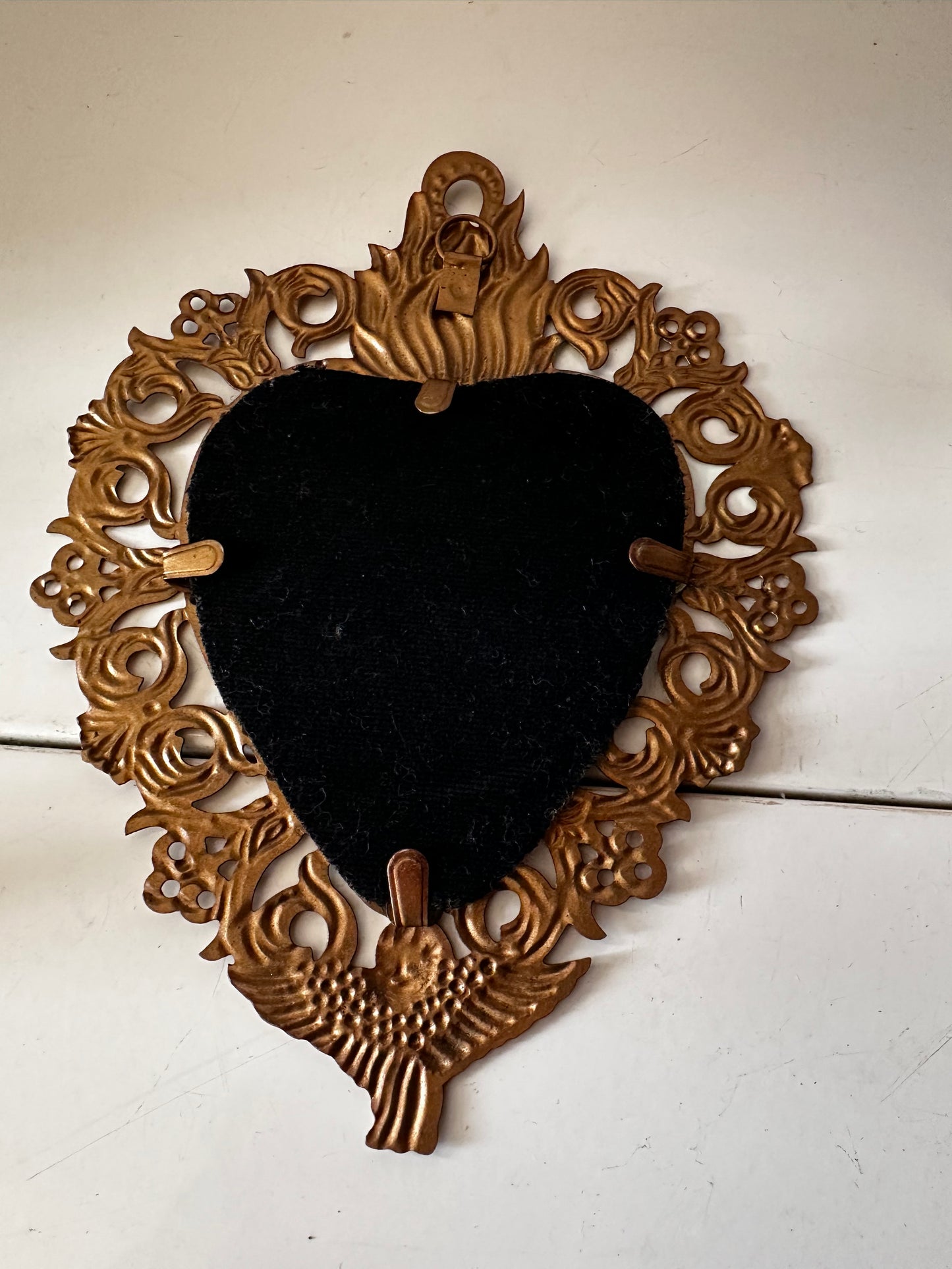 Vintage messing spiegeltje