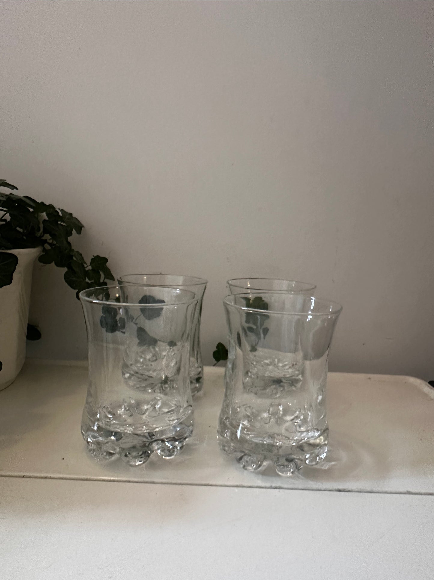 Kristallen vintage waterglazen