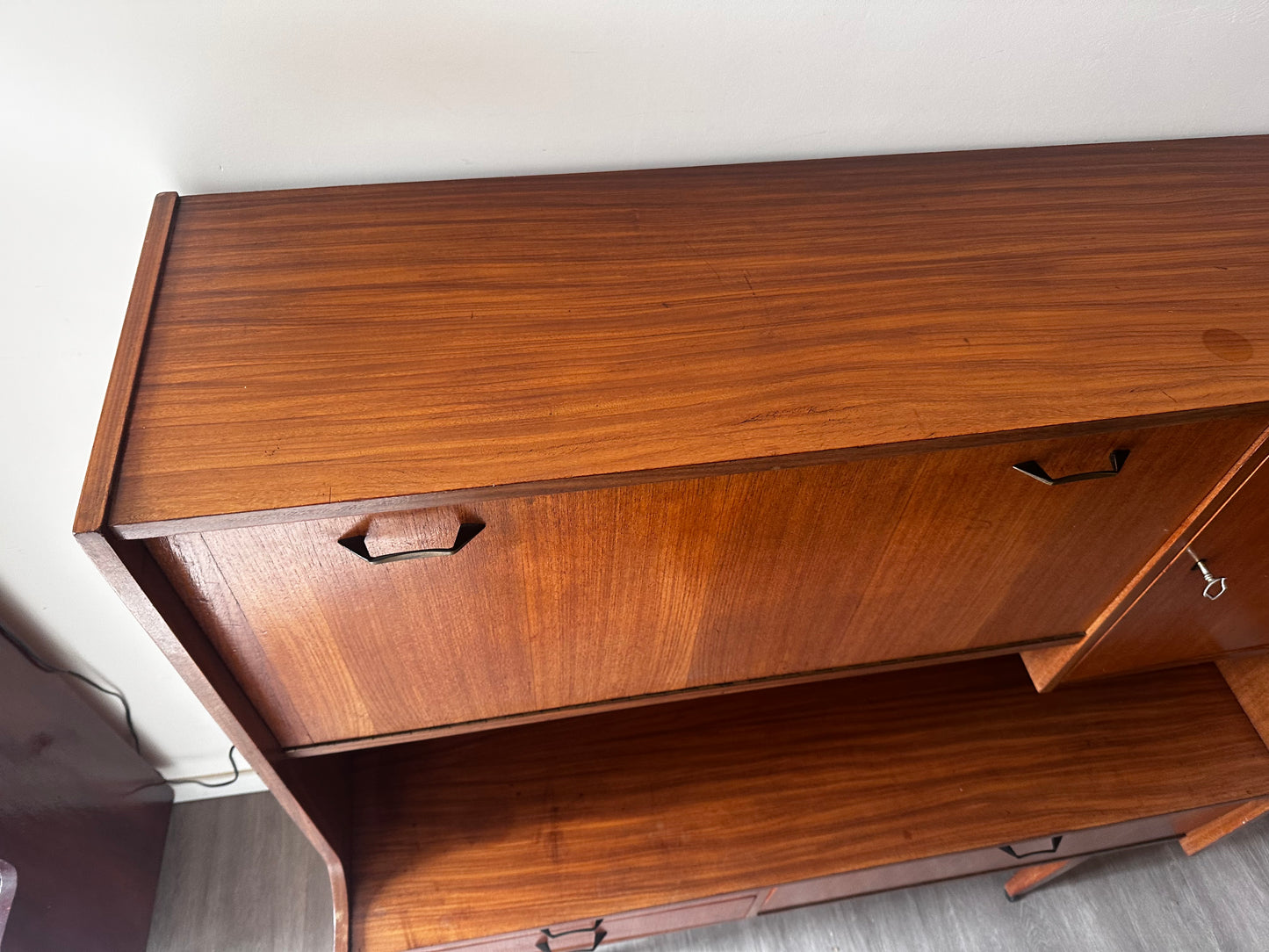 Wandmeubel jaren 50 Mid Century