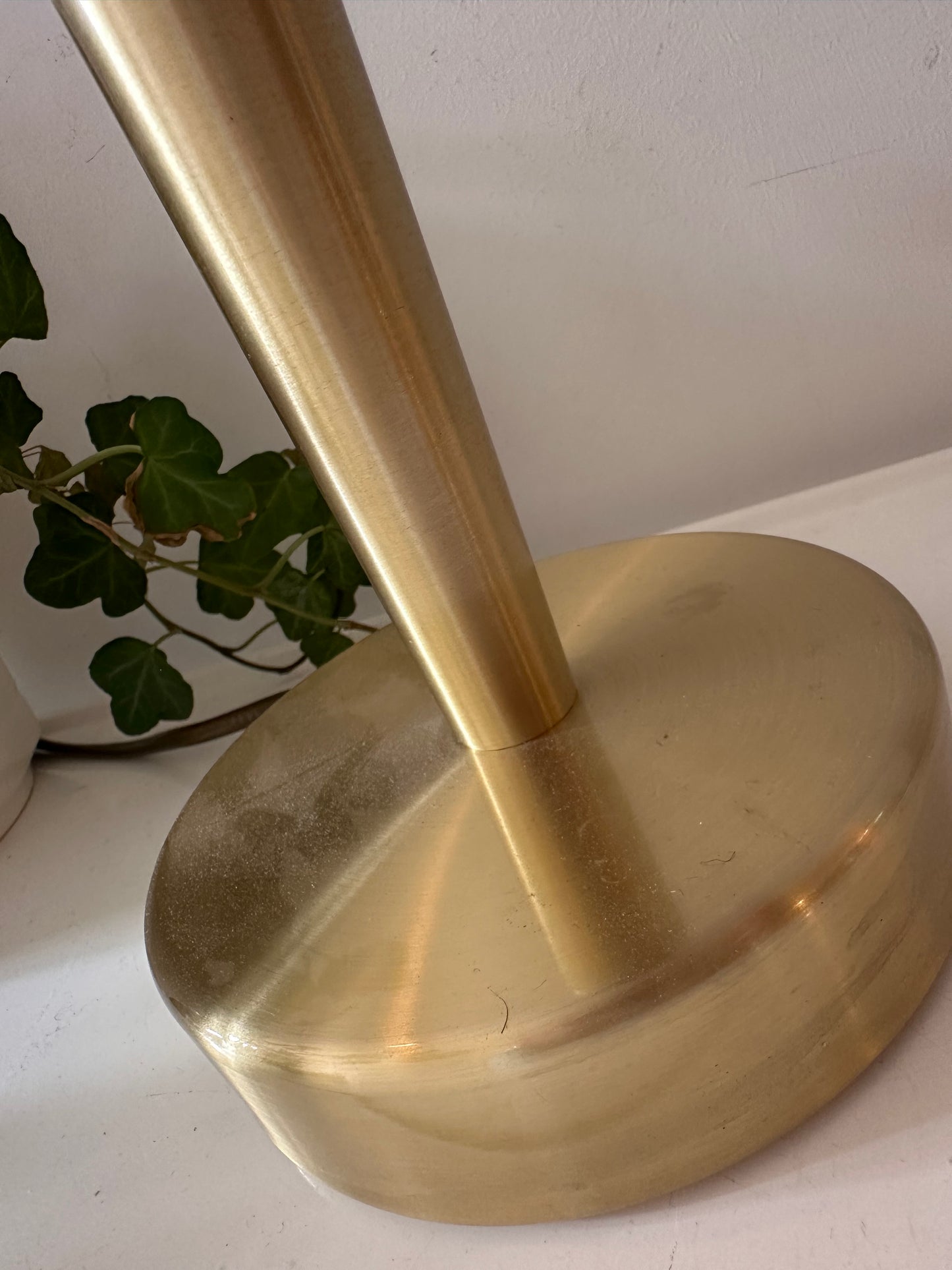 Messing lamp met mushroom kap
