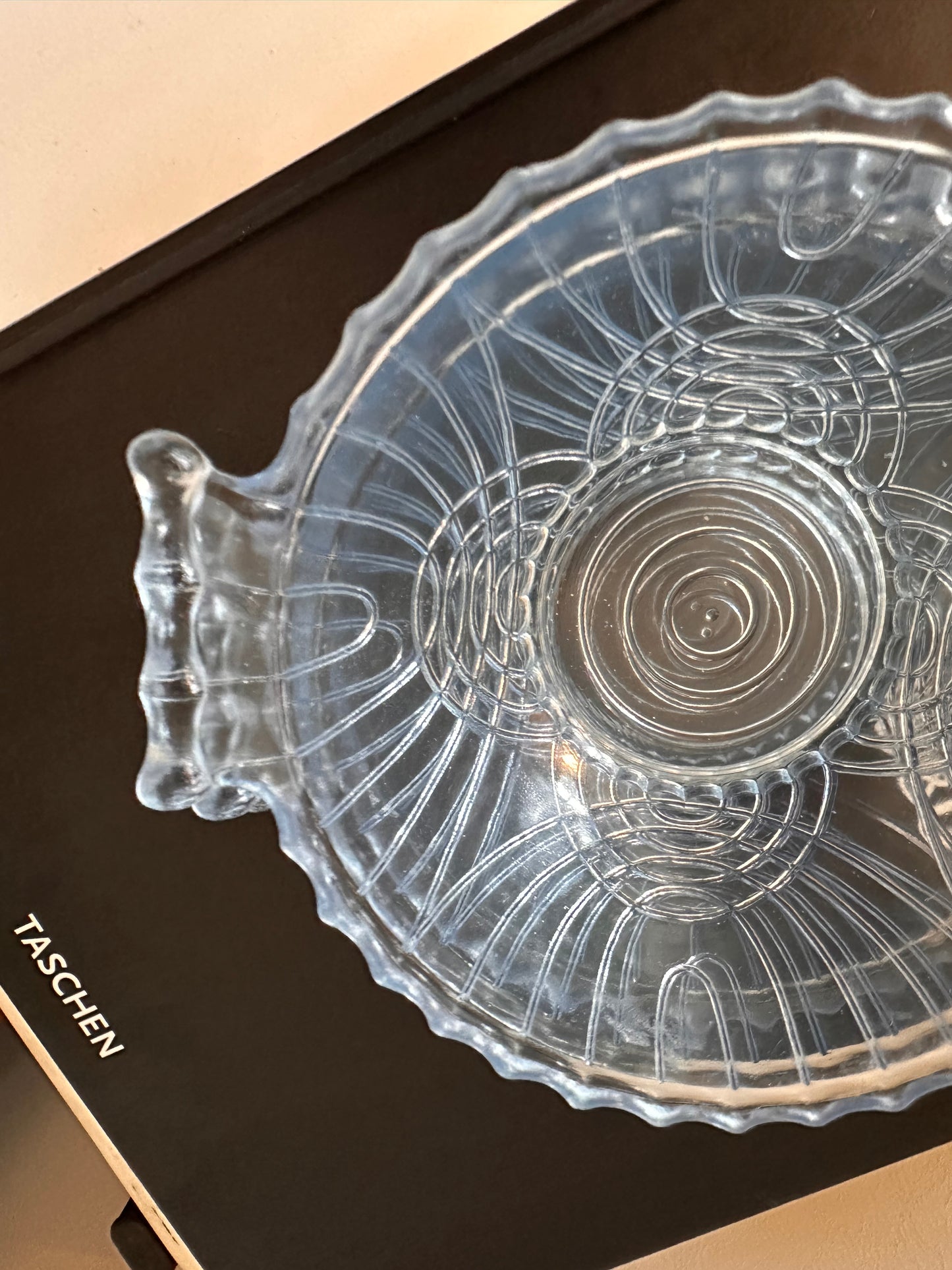 Set van 3 glazen blauwe schaaltjes