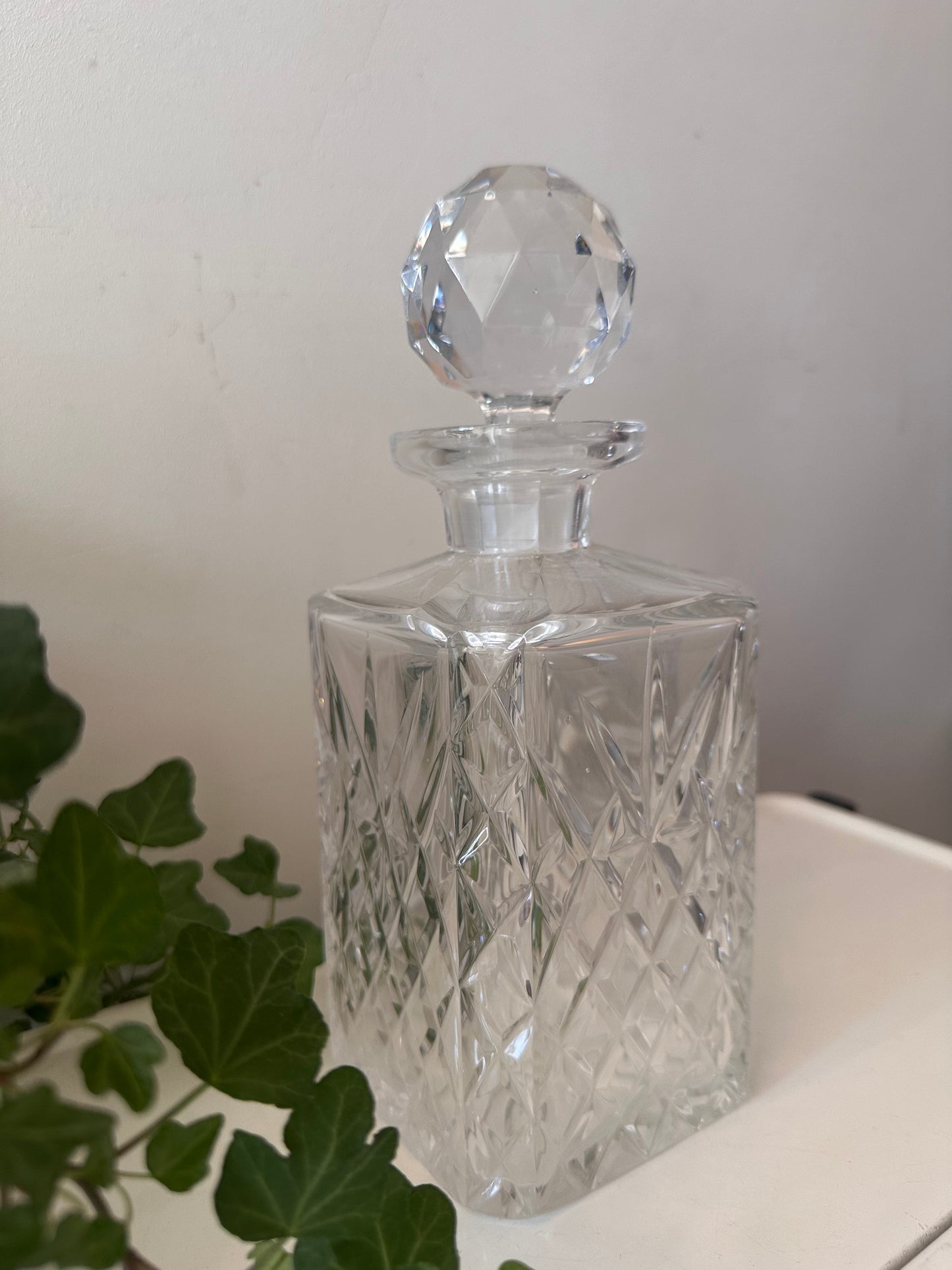 Karaf geslepen kristal