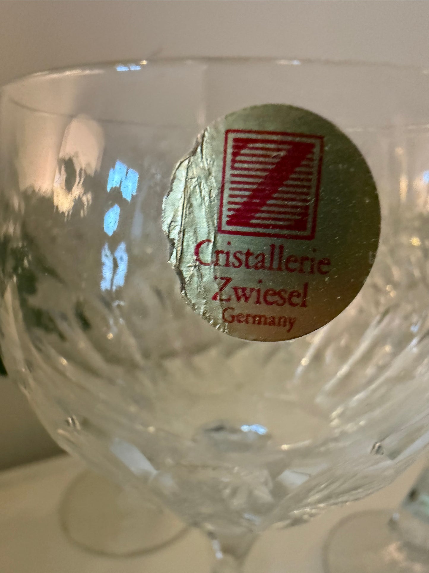 Set van 6 kristallen Zwiesel wijnglazen