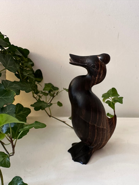 Mid Century houten eendje