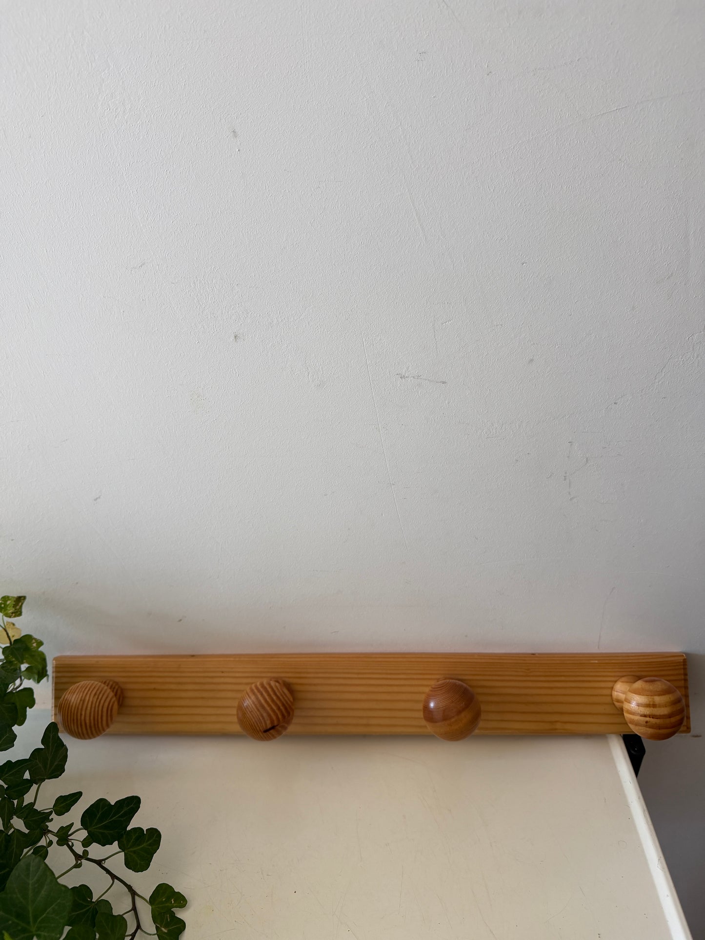 Houten kapstokje jaren 80