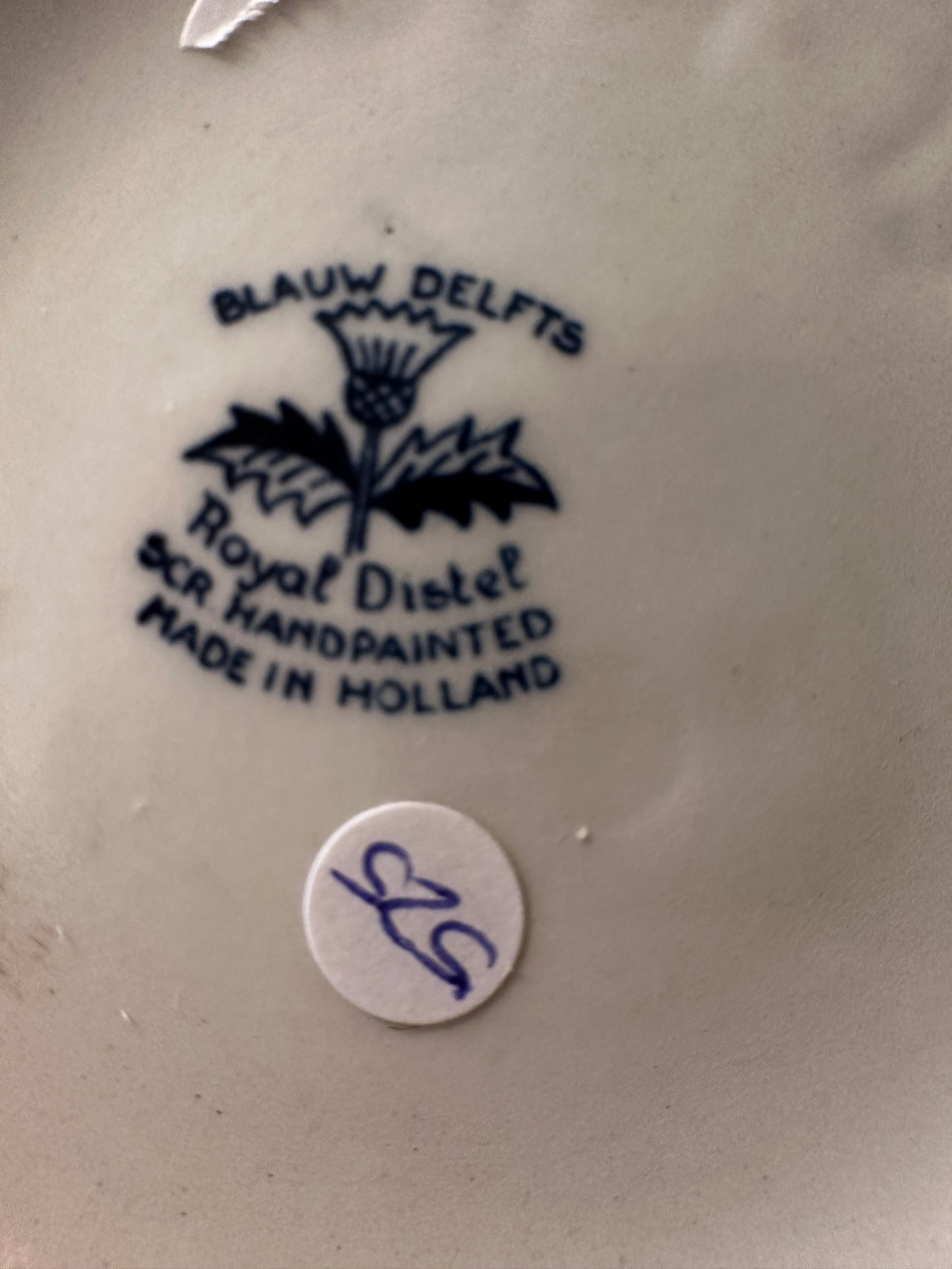 Royal Distel vaas delftsblauw