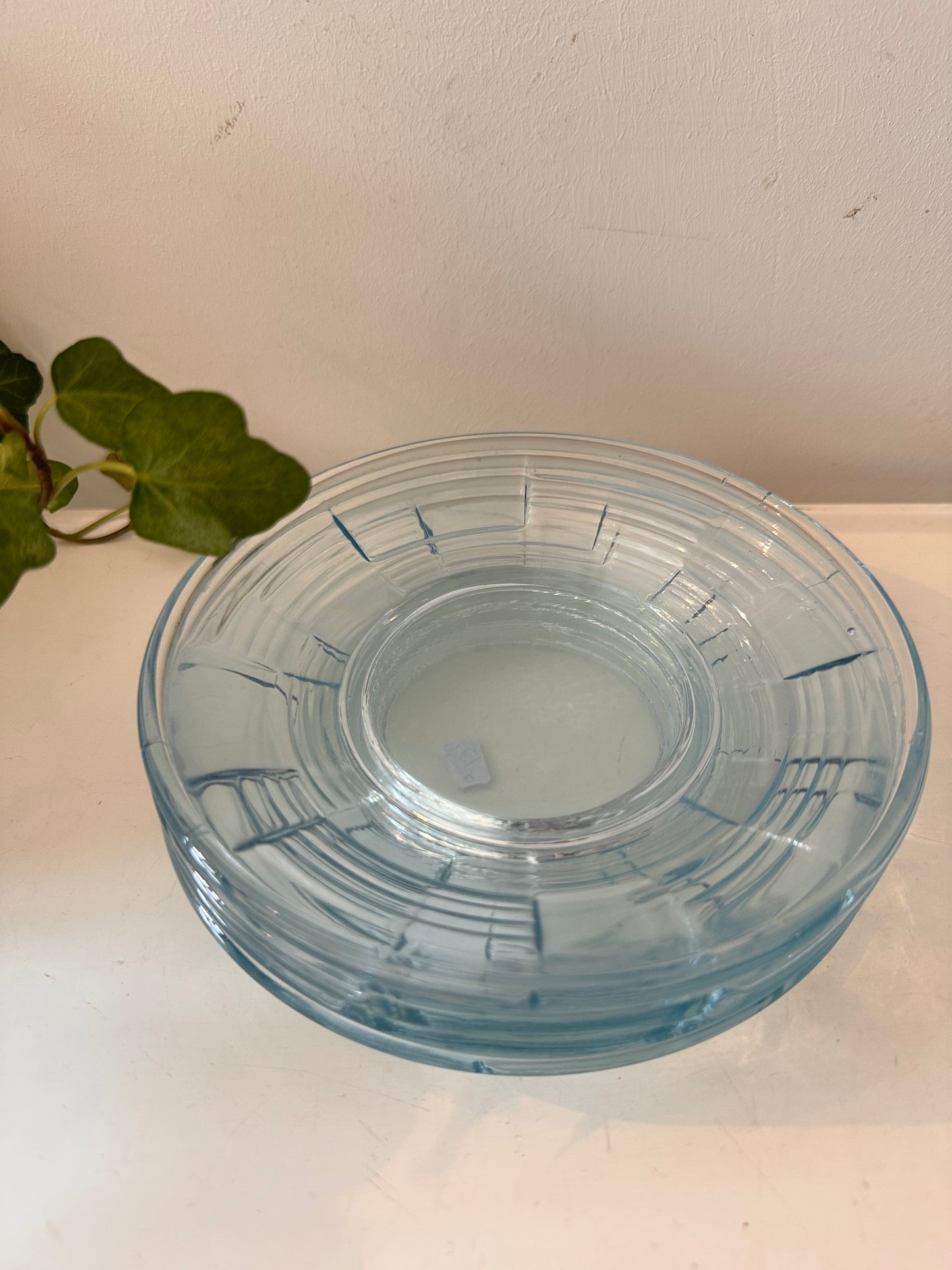 Set van 4 persglazen bordjes