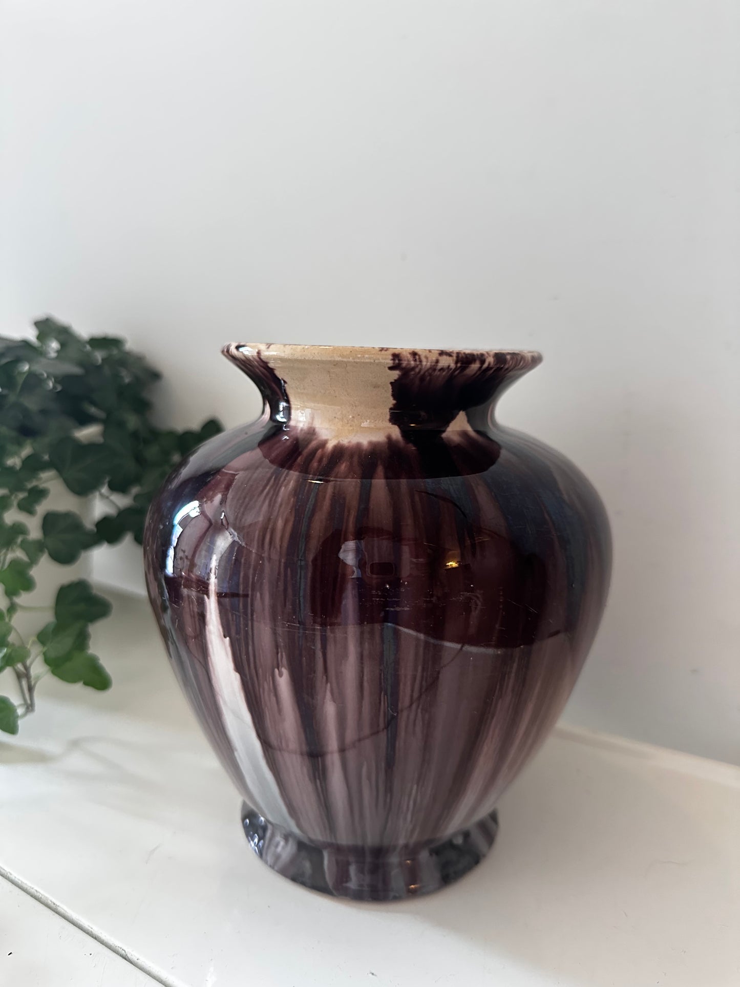 Keramiek gevlamde vaas