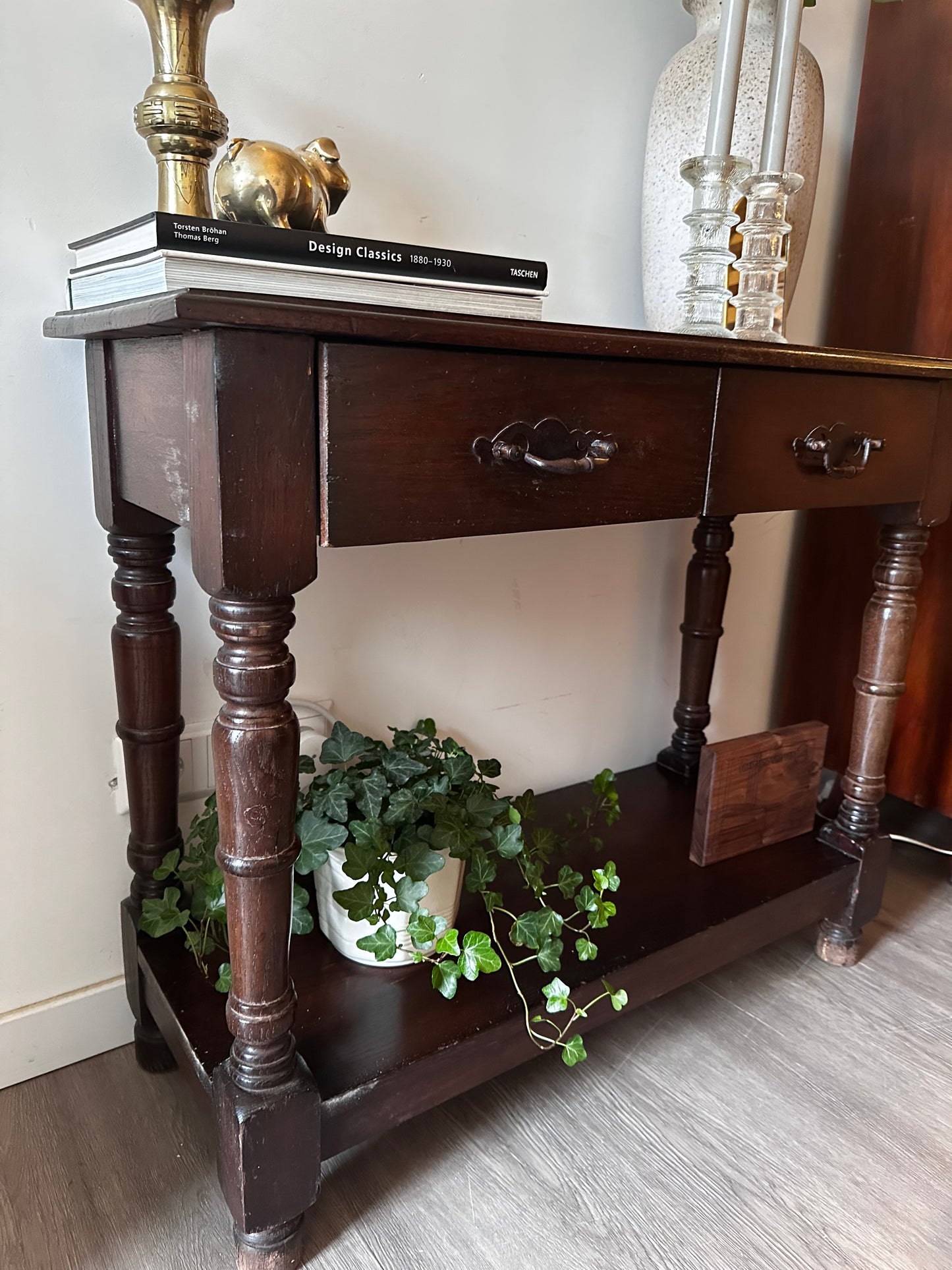 Vintage halkastje sidetable