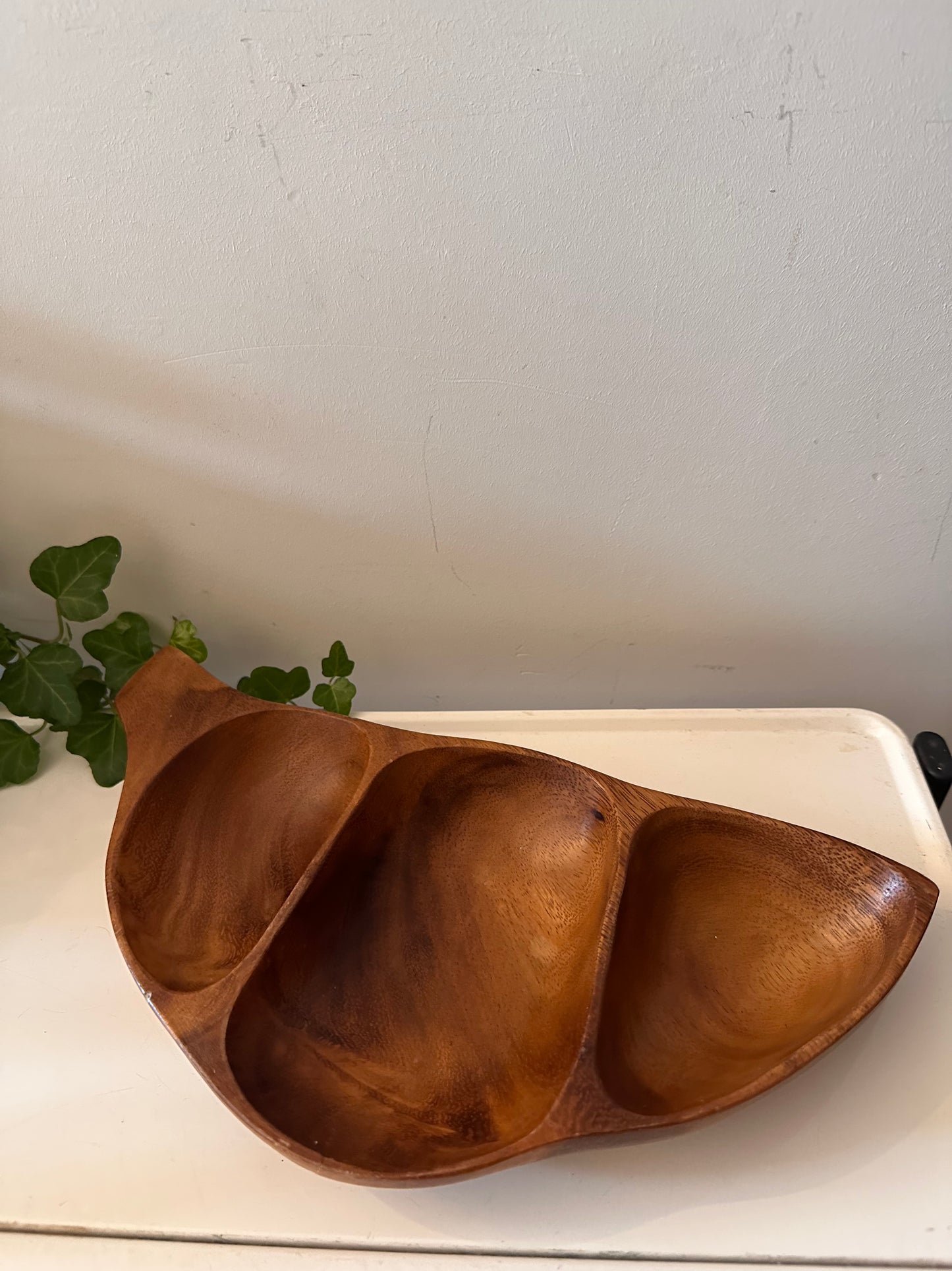 Houten vintage serveerschaal