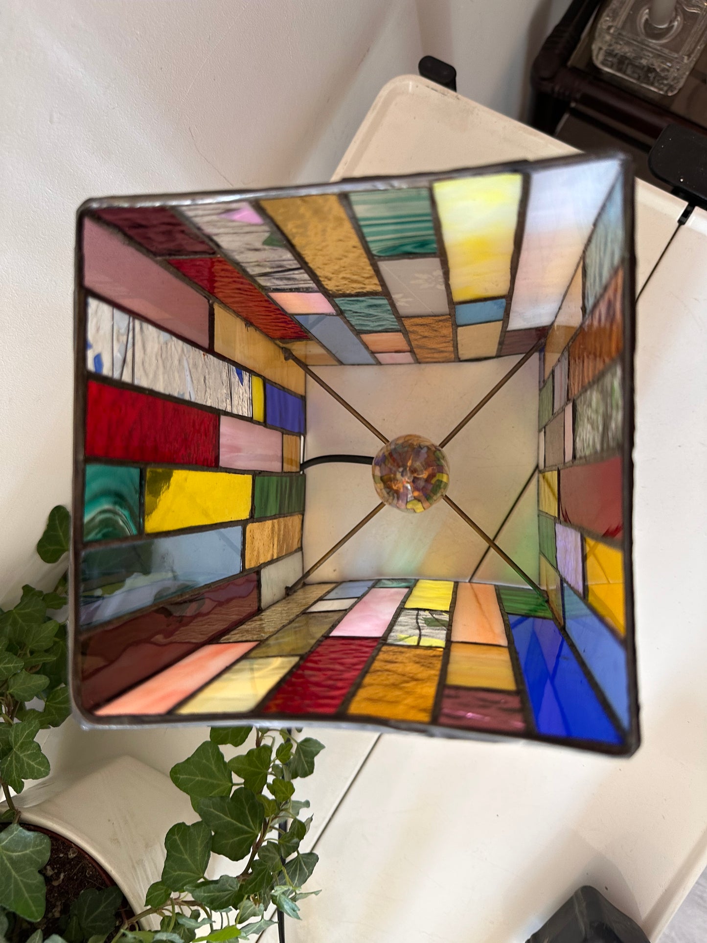 Glas in lood tafellamp