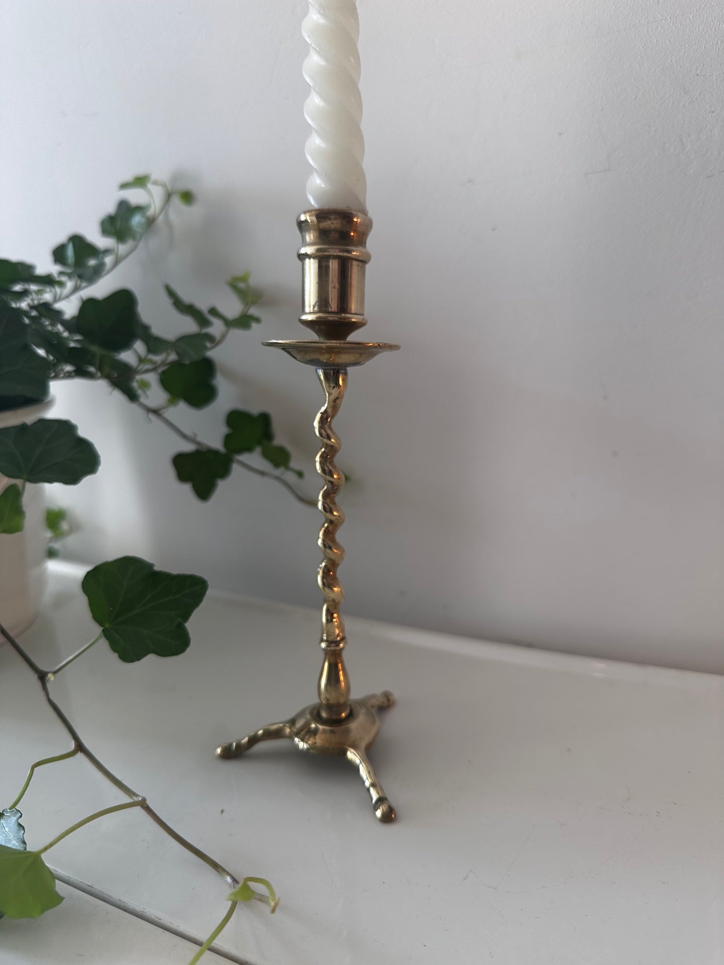 Vintage messing kandelaar