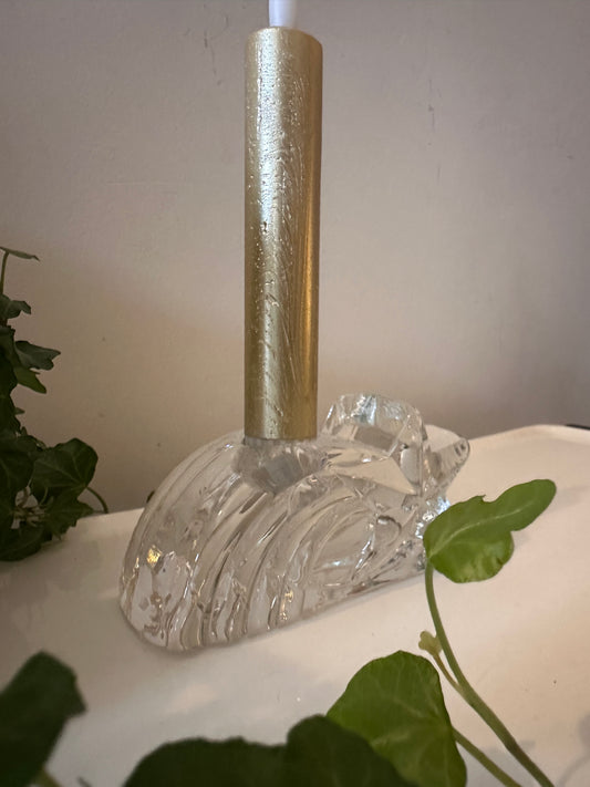 Kristallen block kandelaar vallende ster