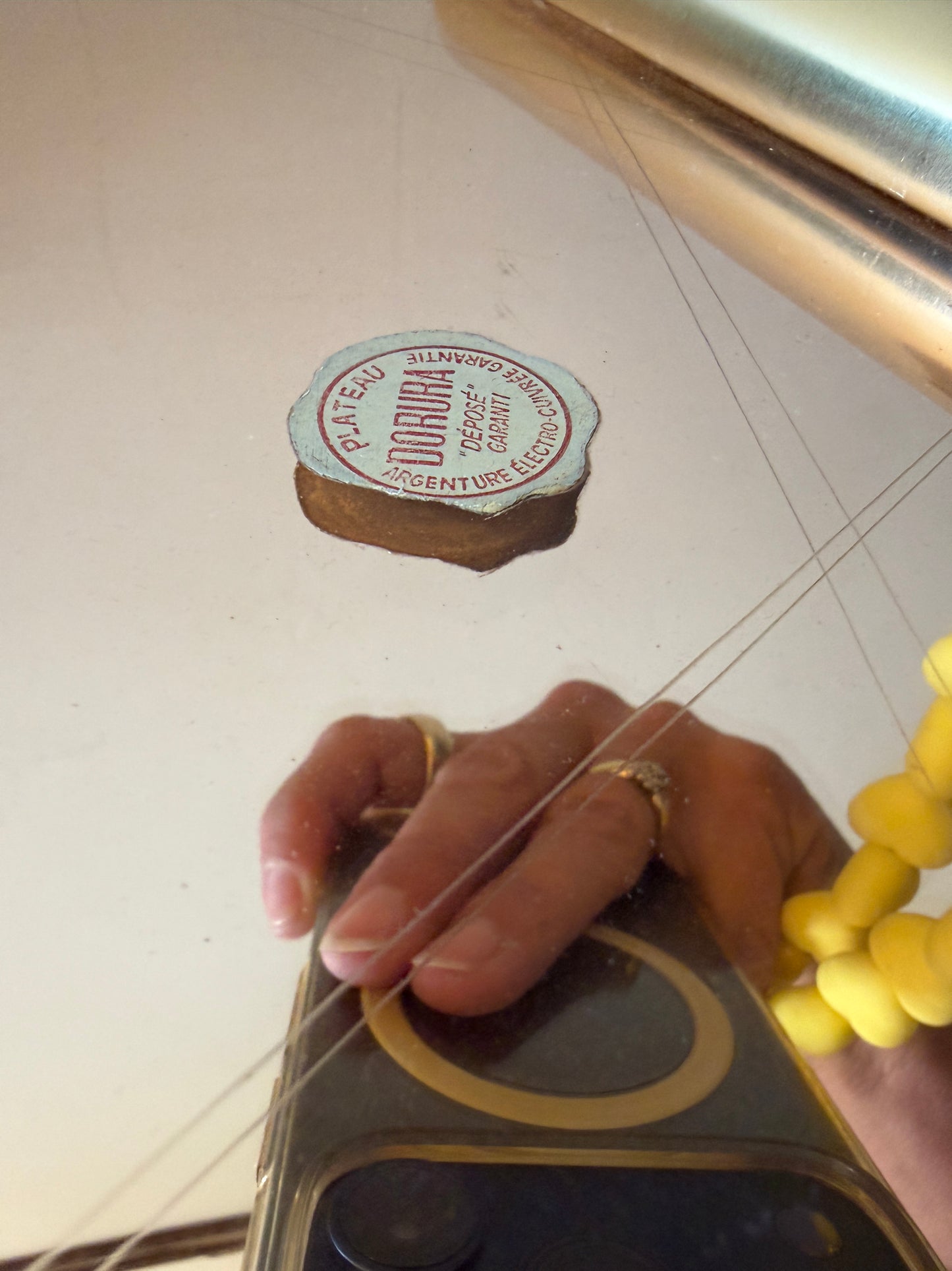 Dorura spiegelglazen art deco dienblad