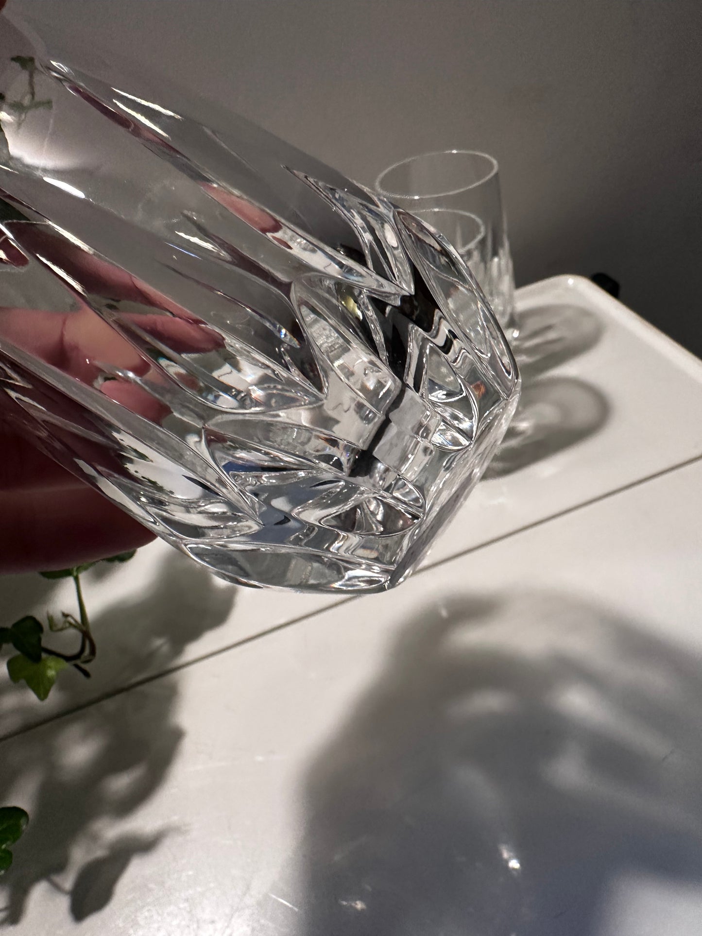 6 kristallen waterglazen