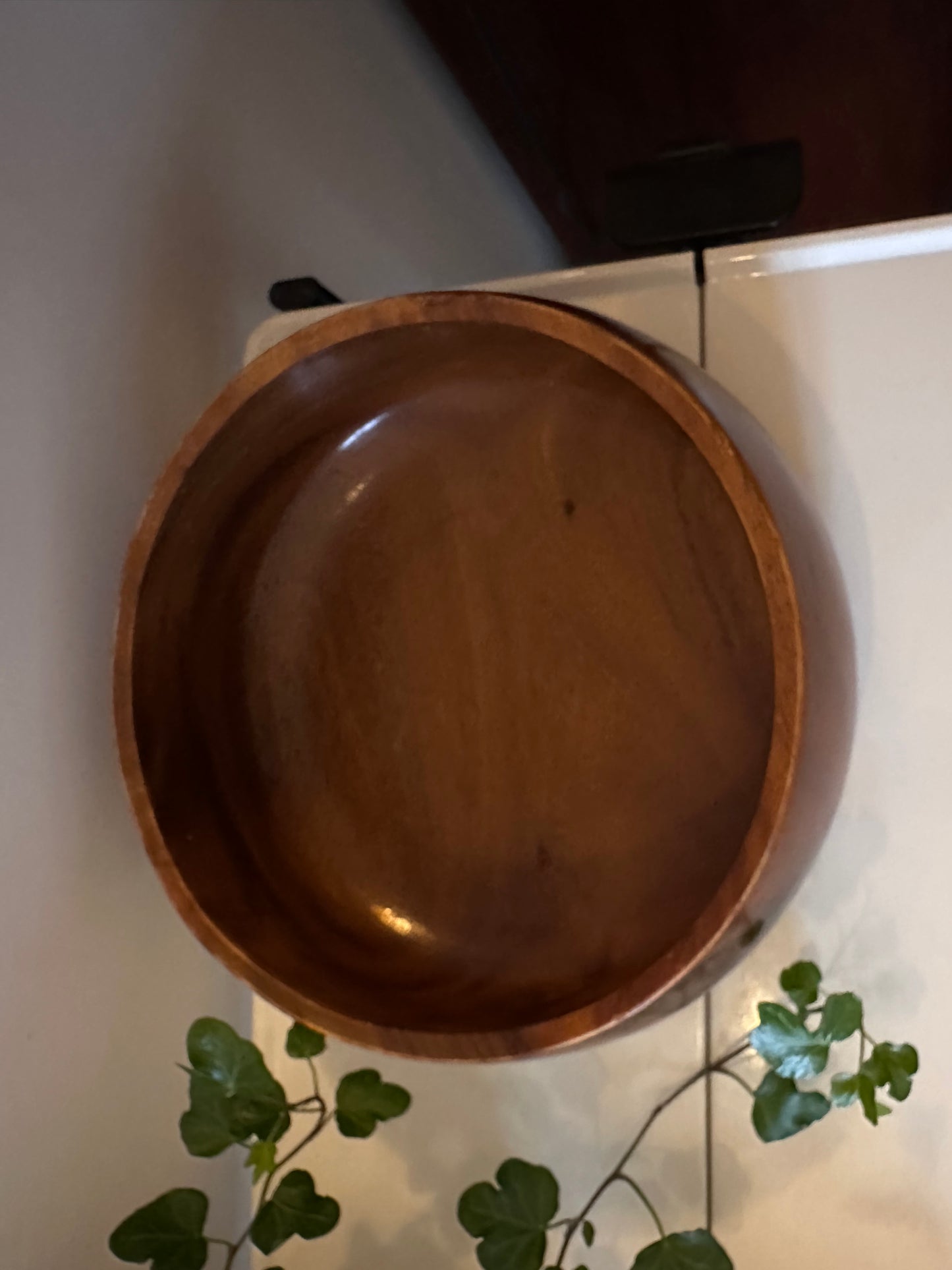 Teak houten vintage schaal