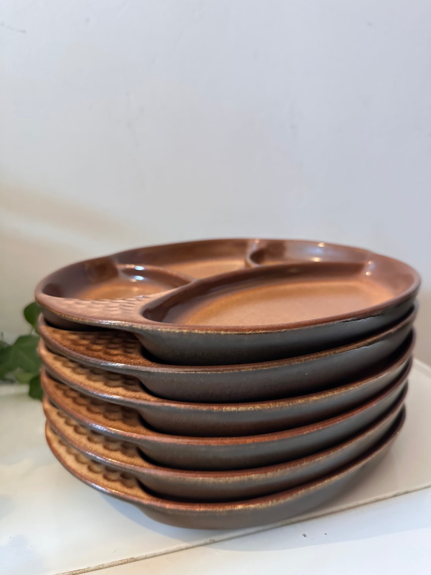 Set van 6 keramieken vak borden