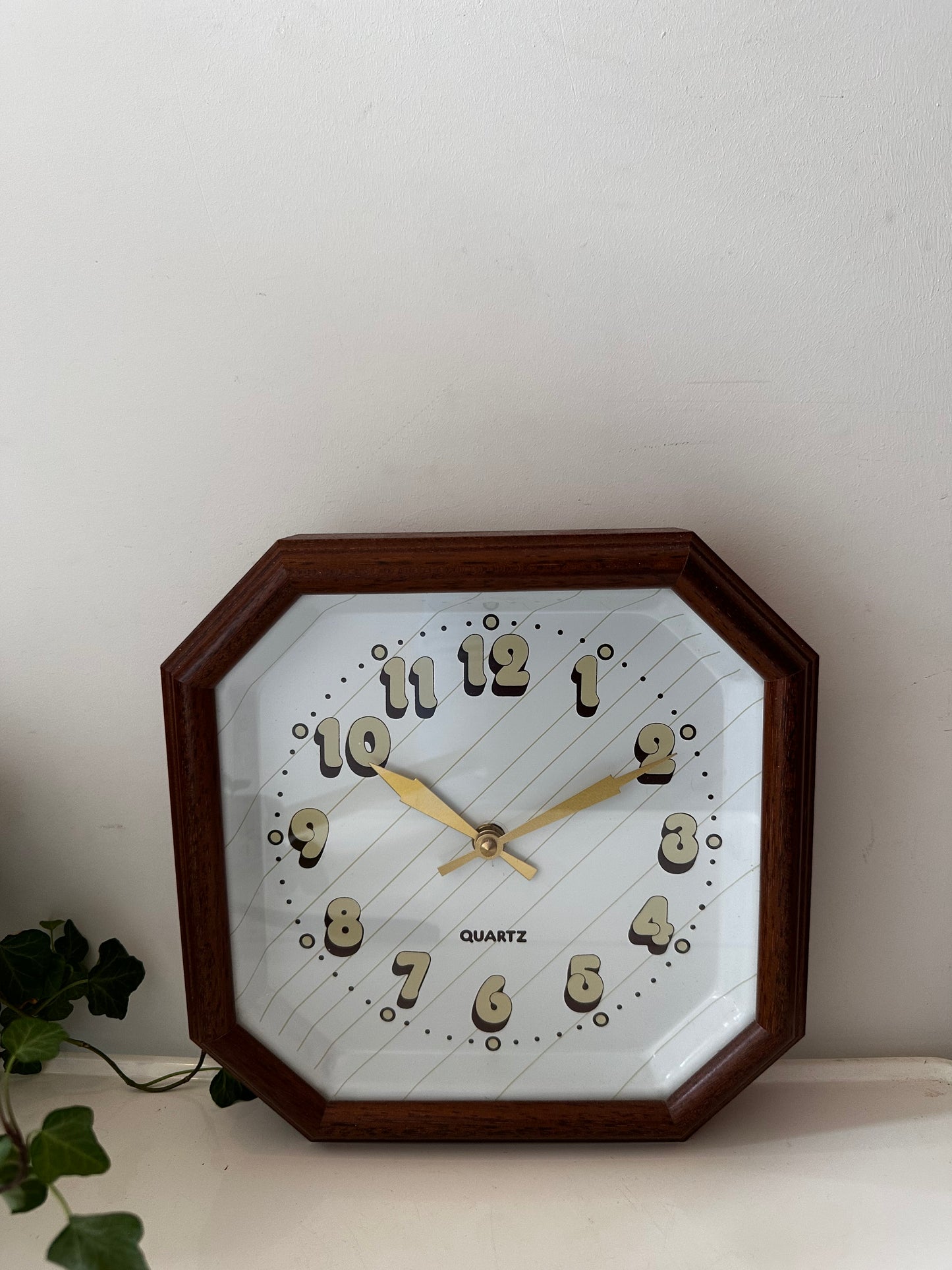 Jaren 80 Vintage wandklok
