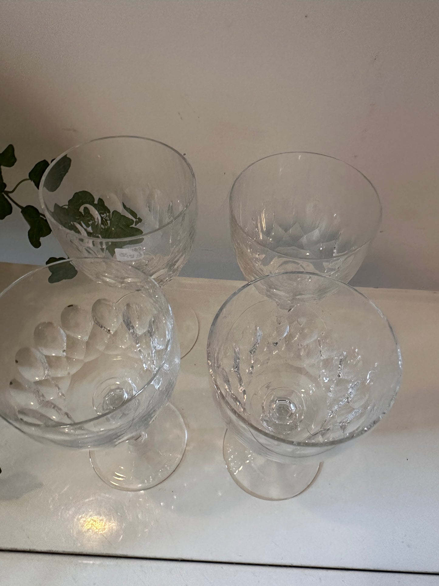 Kristallen wijnglazen set van 4