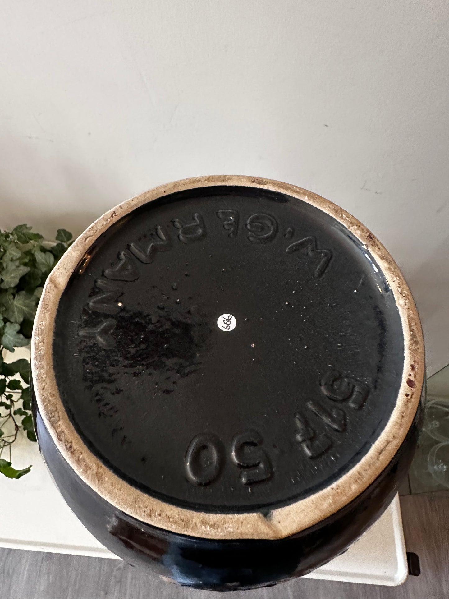 XXL West Germany vaas blauwtinten