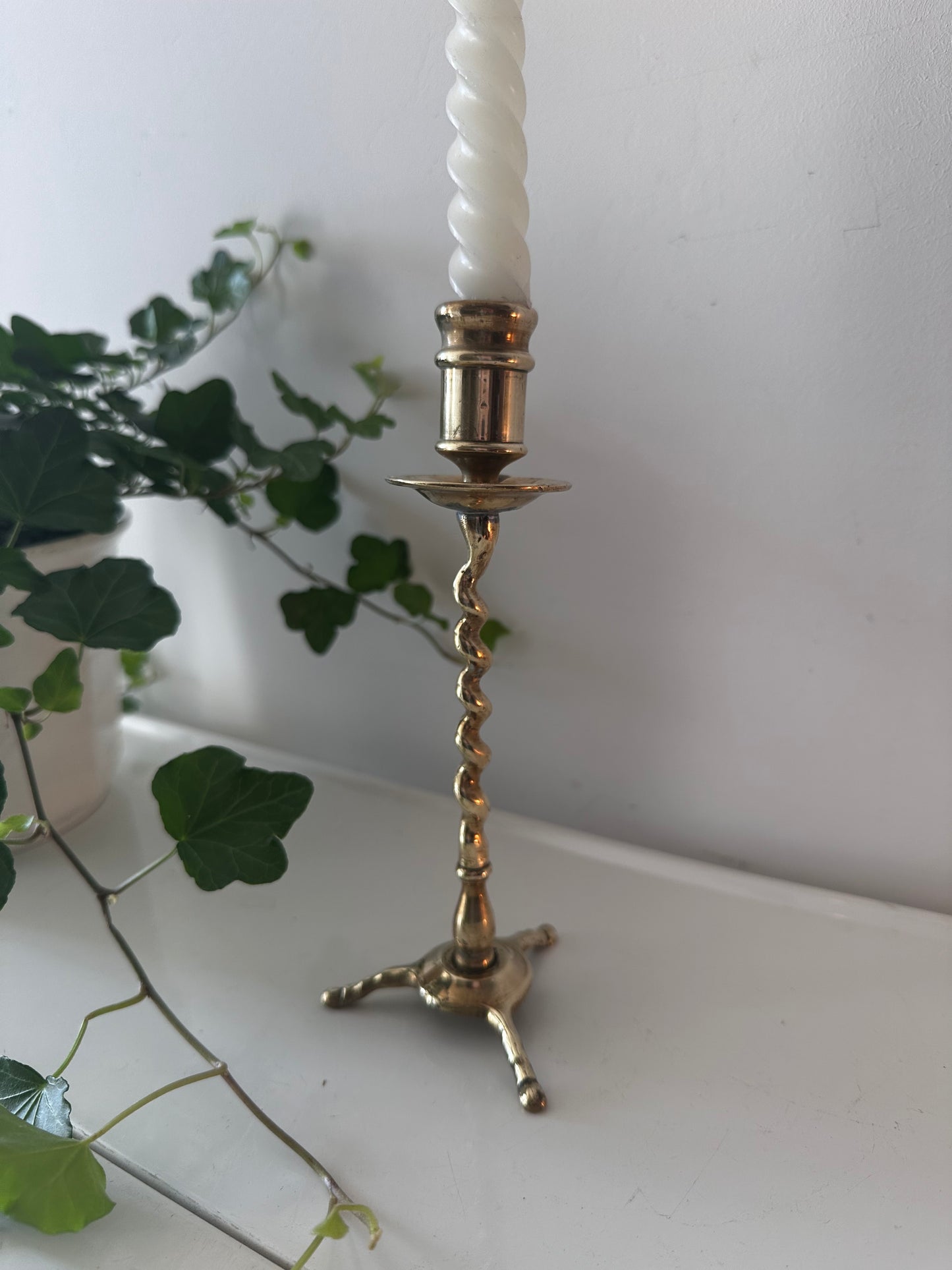 Vintage messing kandelaar