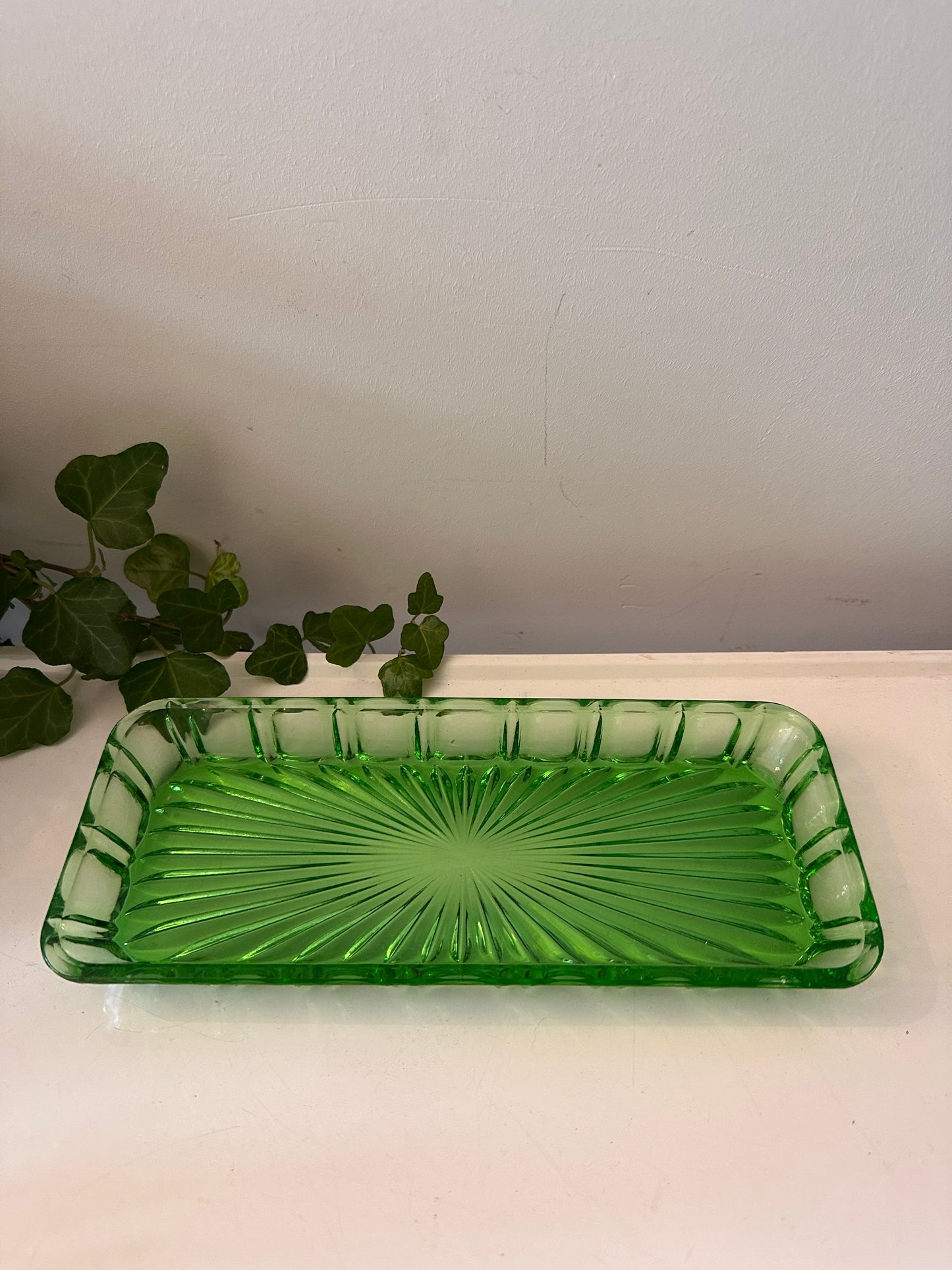 Art Deco schaal groen