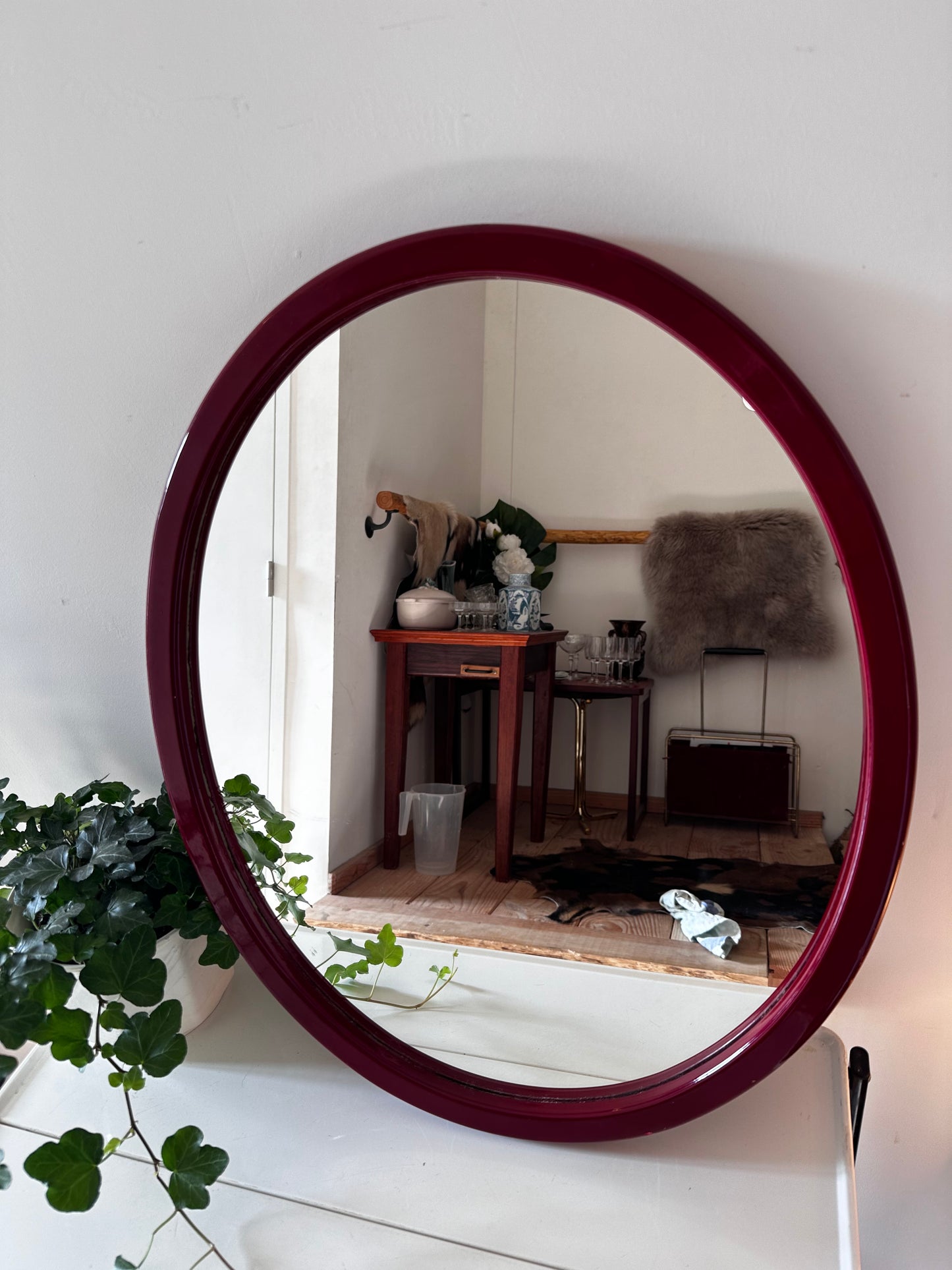 Ovale jaren 80 spiegel