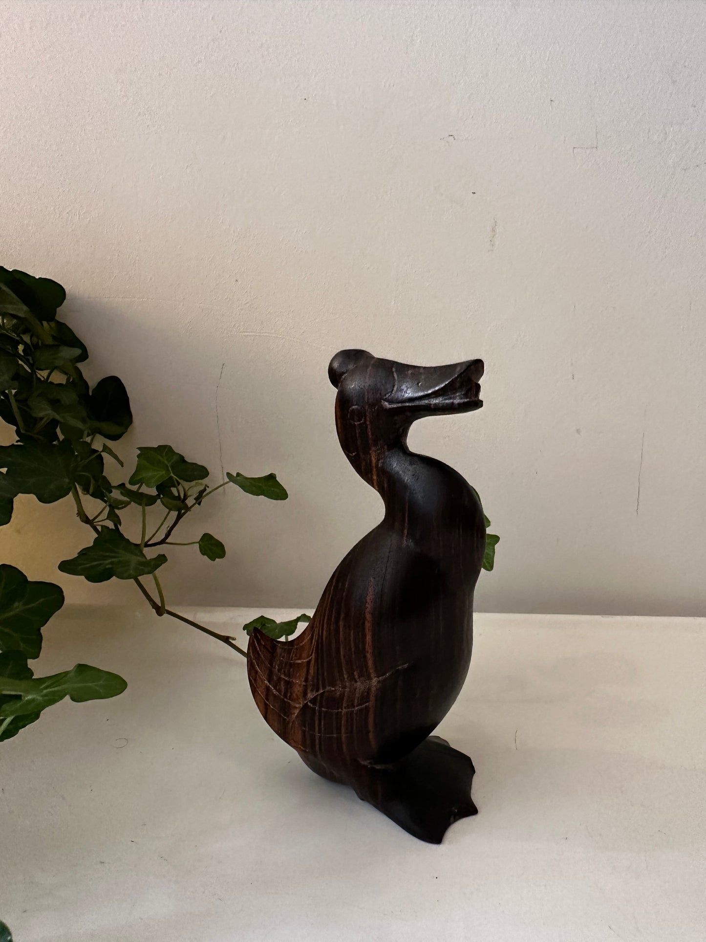 Mid Century houten eendje