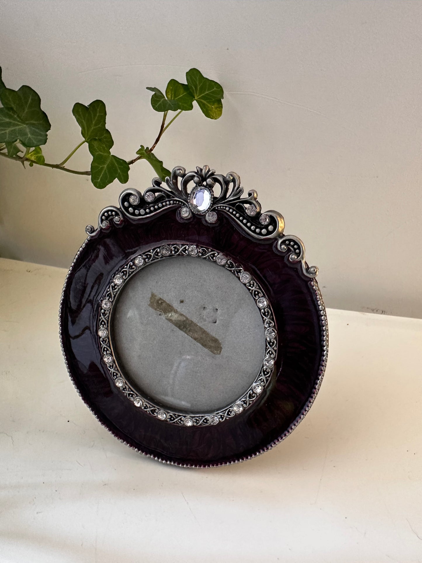 Vintage rond fotolijstje