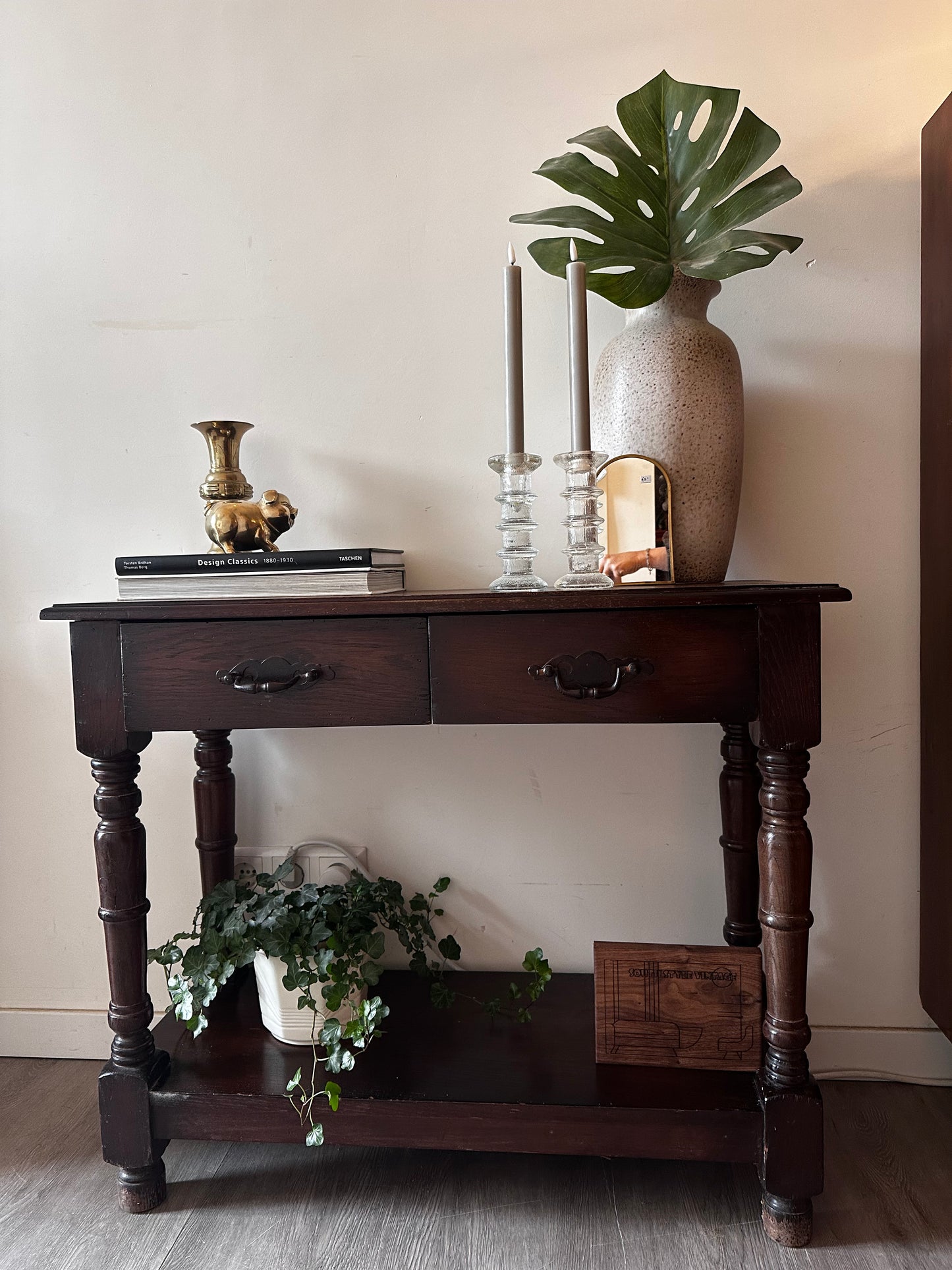 Vintage halkastje sidetable