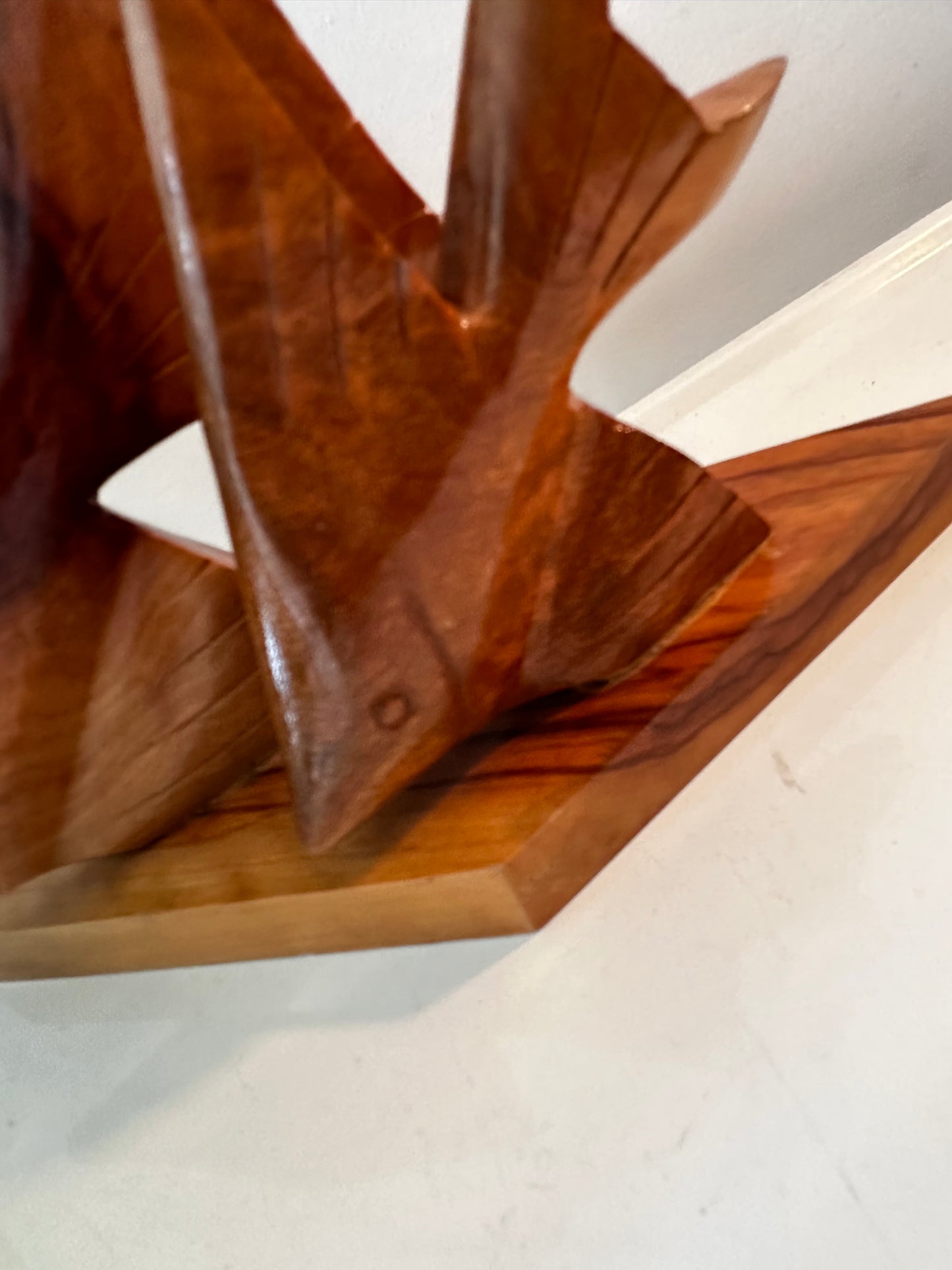 Beeldje houten vissen vintage jaren 60