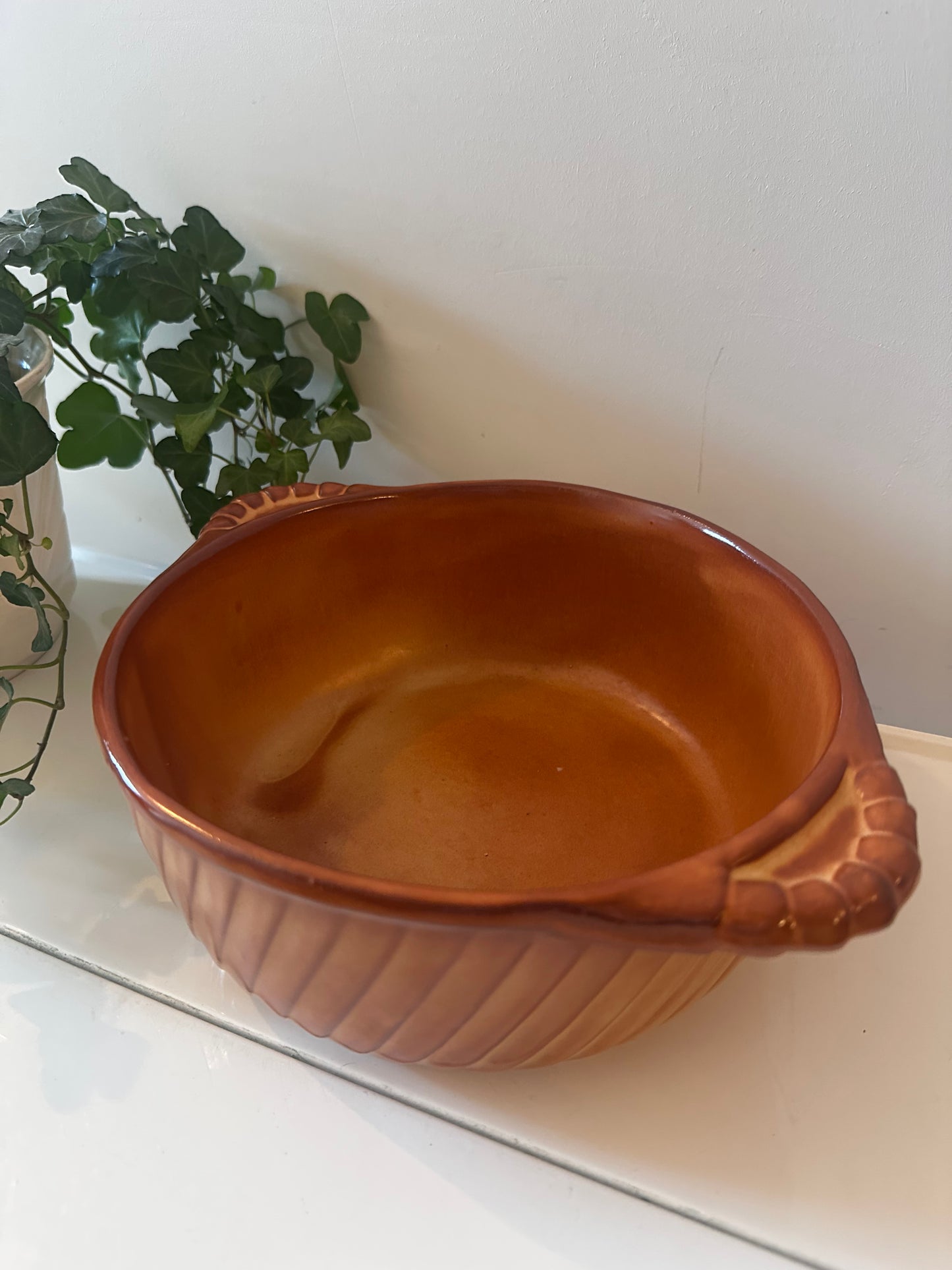 Keramieken jaren 70 ovenschaal