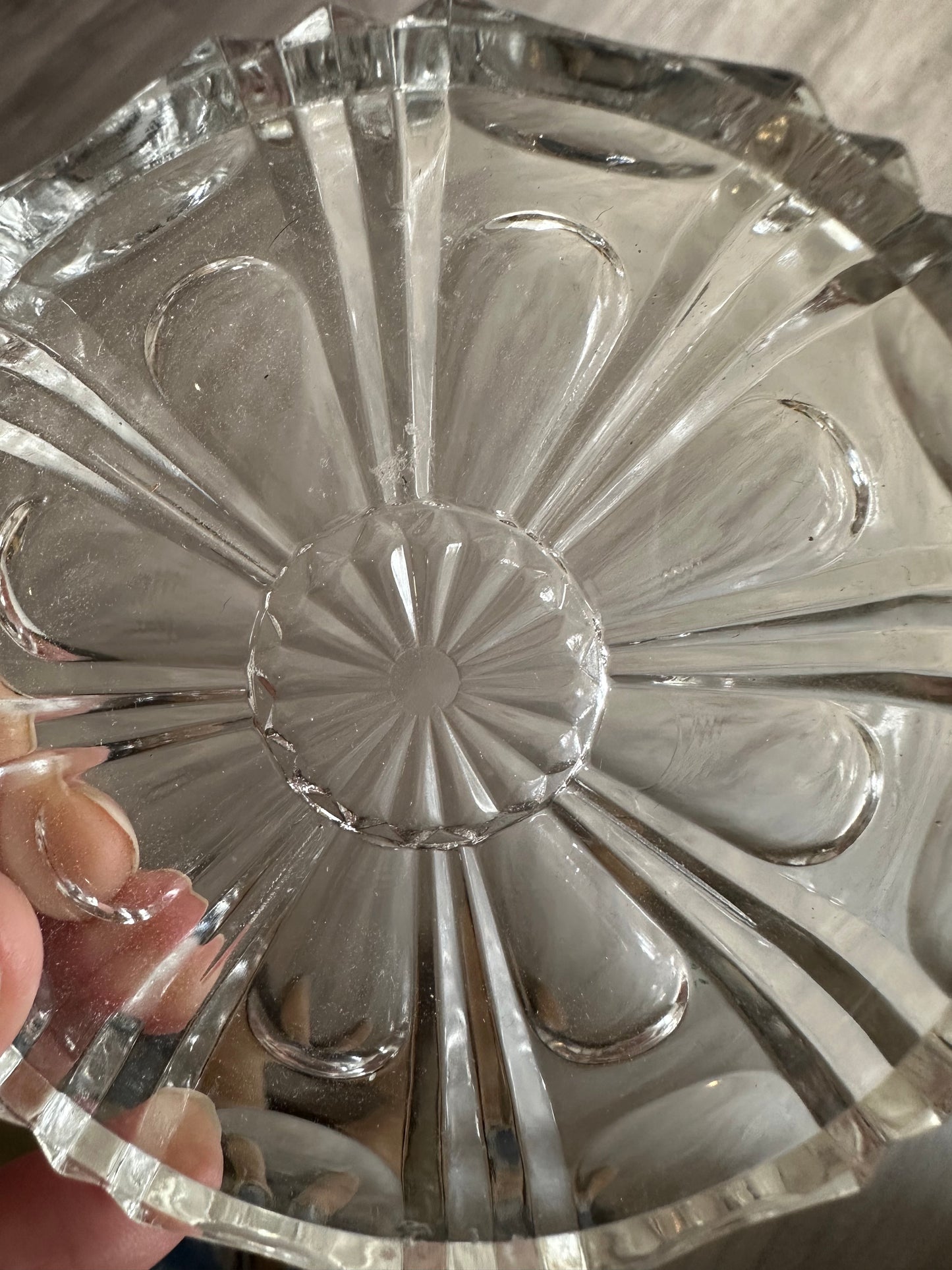 Vintage glazen onderzetters