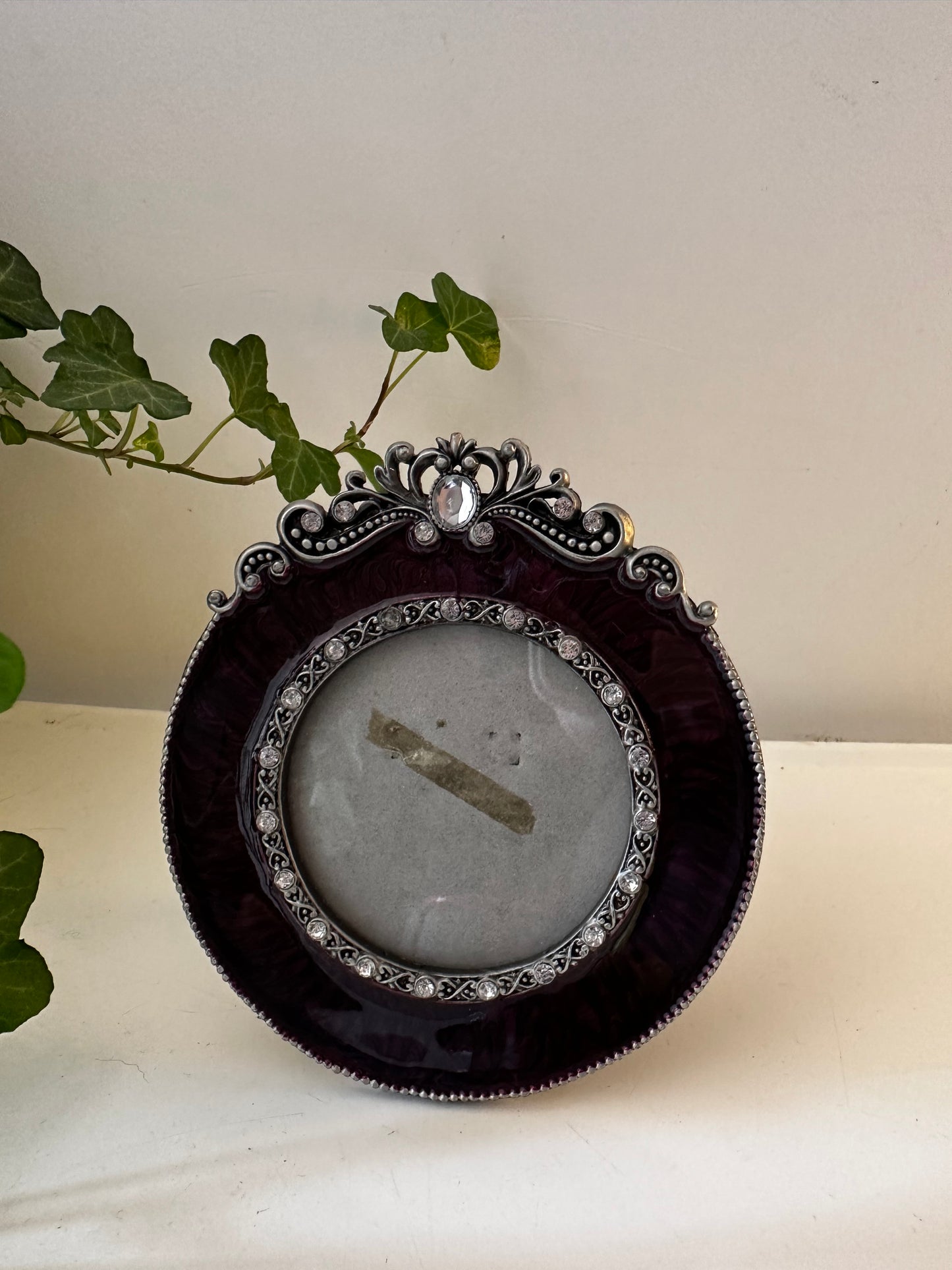 Vintage rond fotolijstje