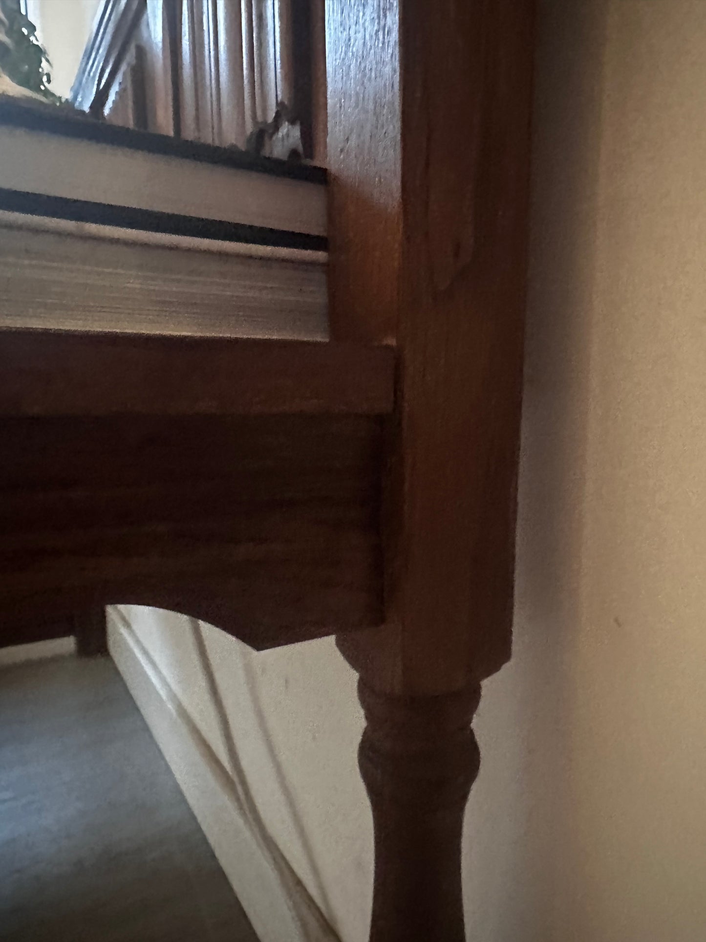 Halbankje vintage hout