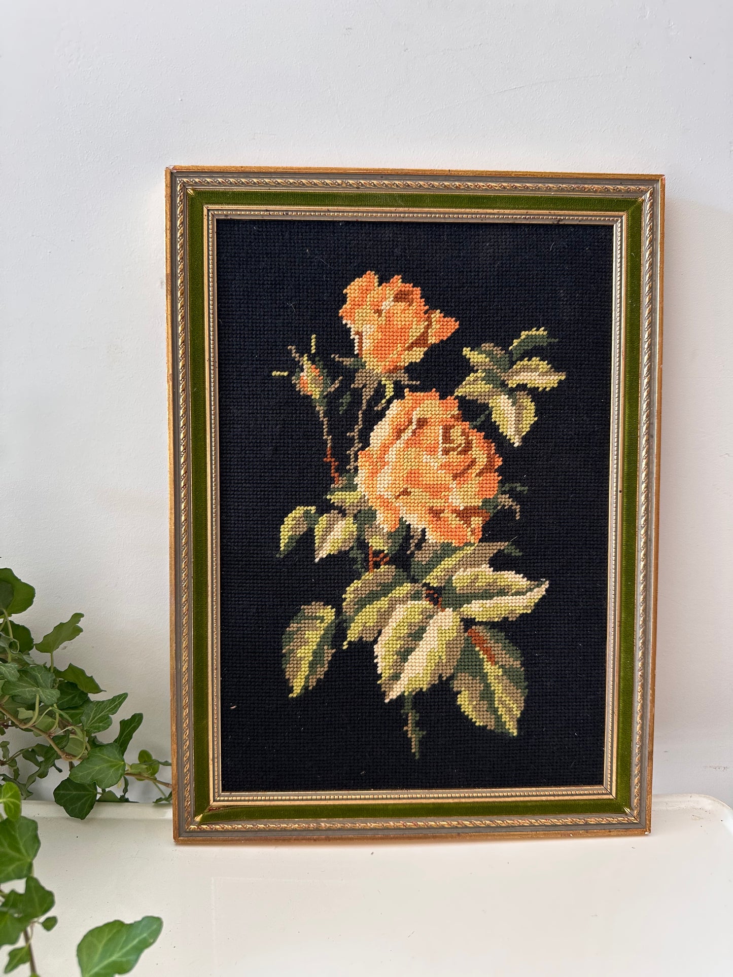 Borduurwerk in lijstje