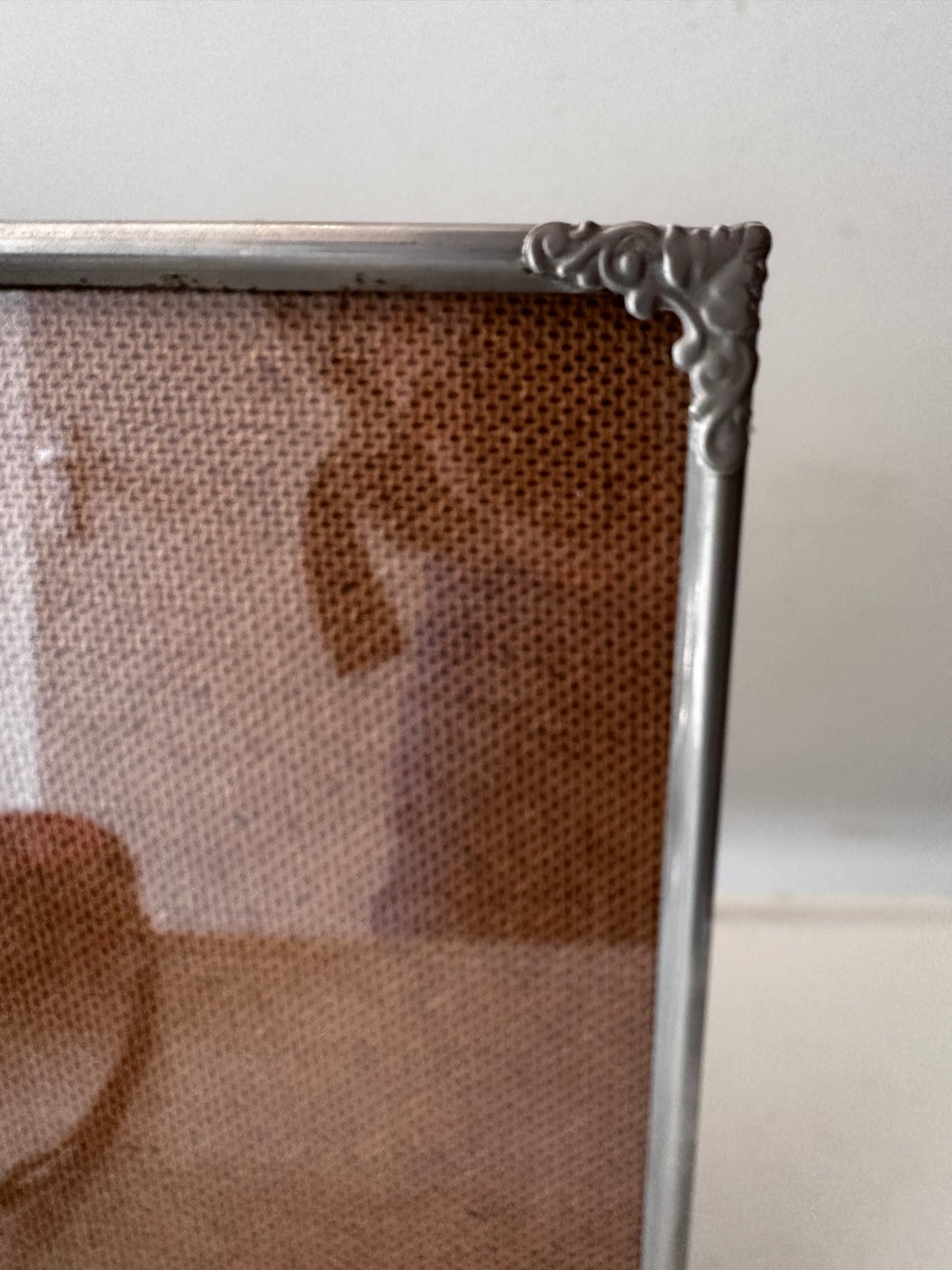 Vintage zilverkleurig fotolijstje