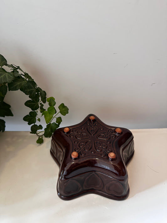 Bakvorm keramiek vintage stervormige