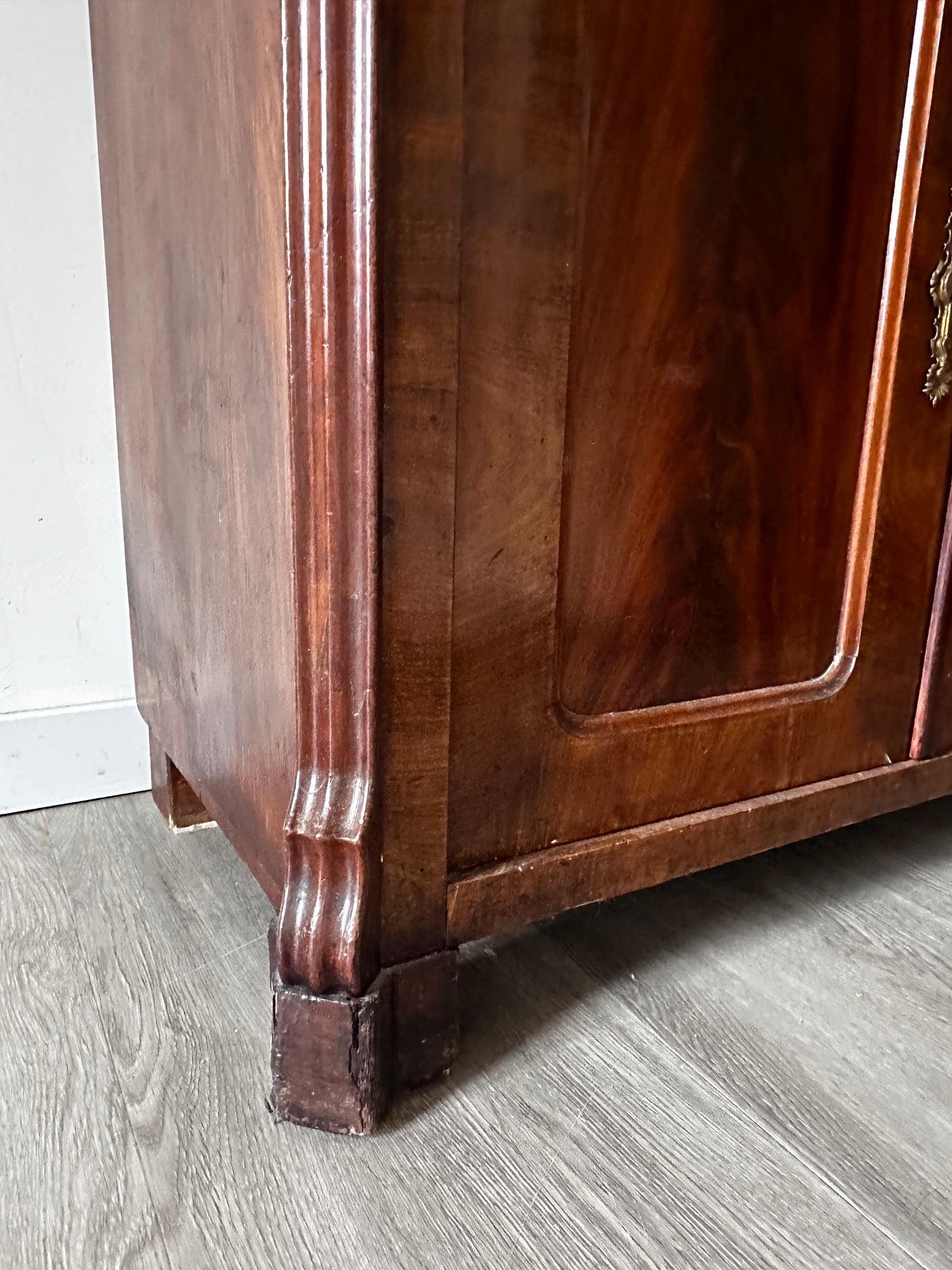 Vintage mahonie houten kastje