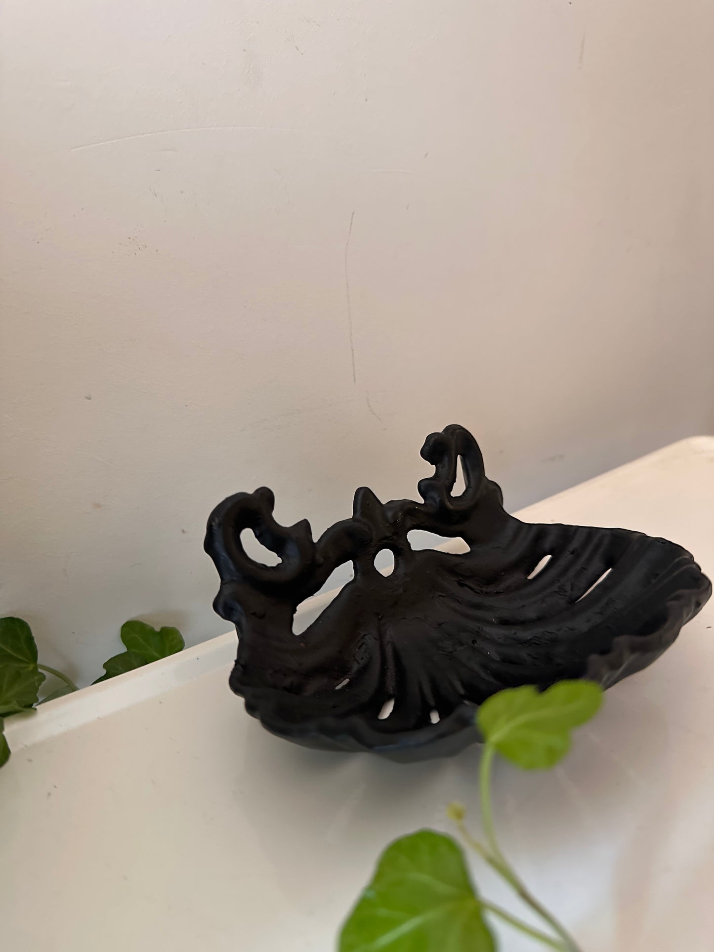 Gietijzeren zeepbakje zwart